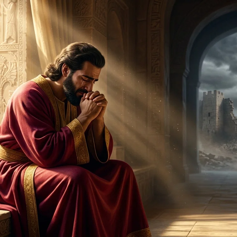 Nehemiah Mourning the Walls of Jerusalem