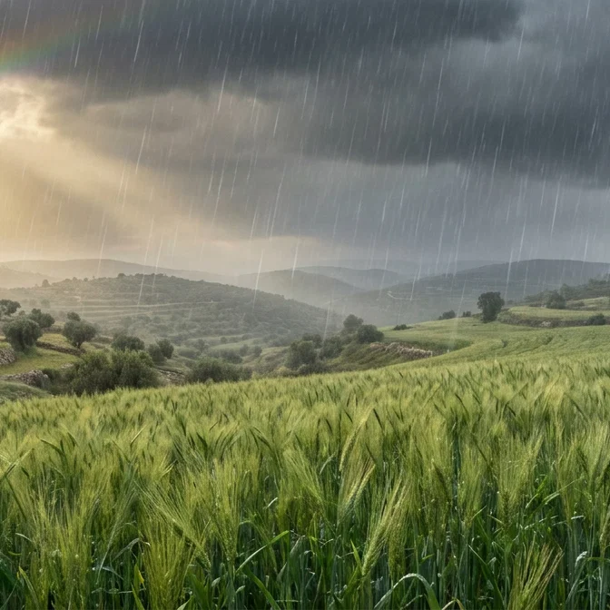 Abundant Harvest Blessing in Judean Hills
