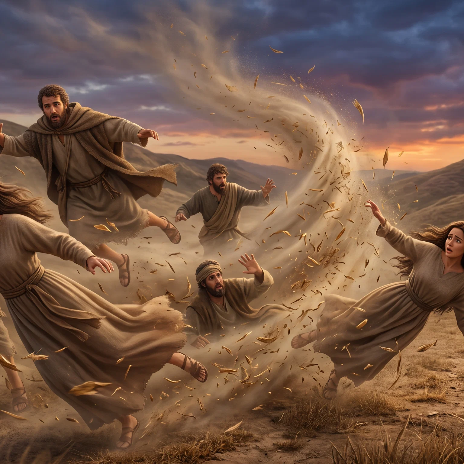 Chaff Driven by the Wind