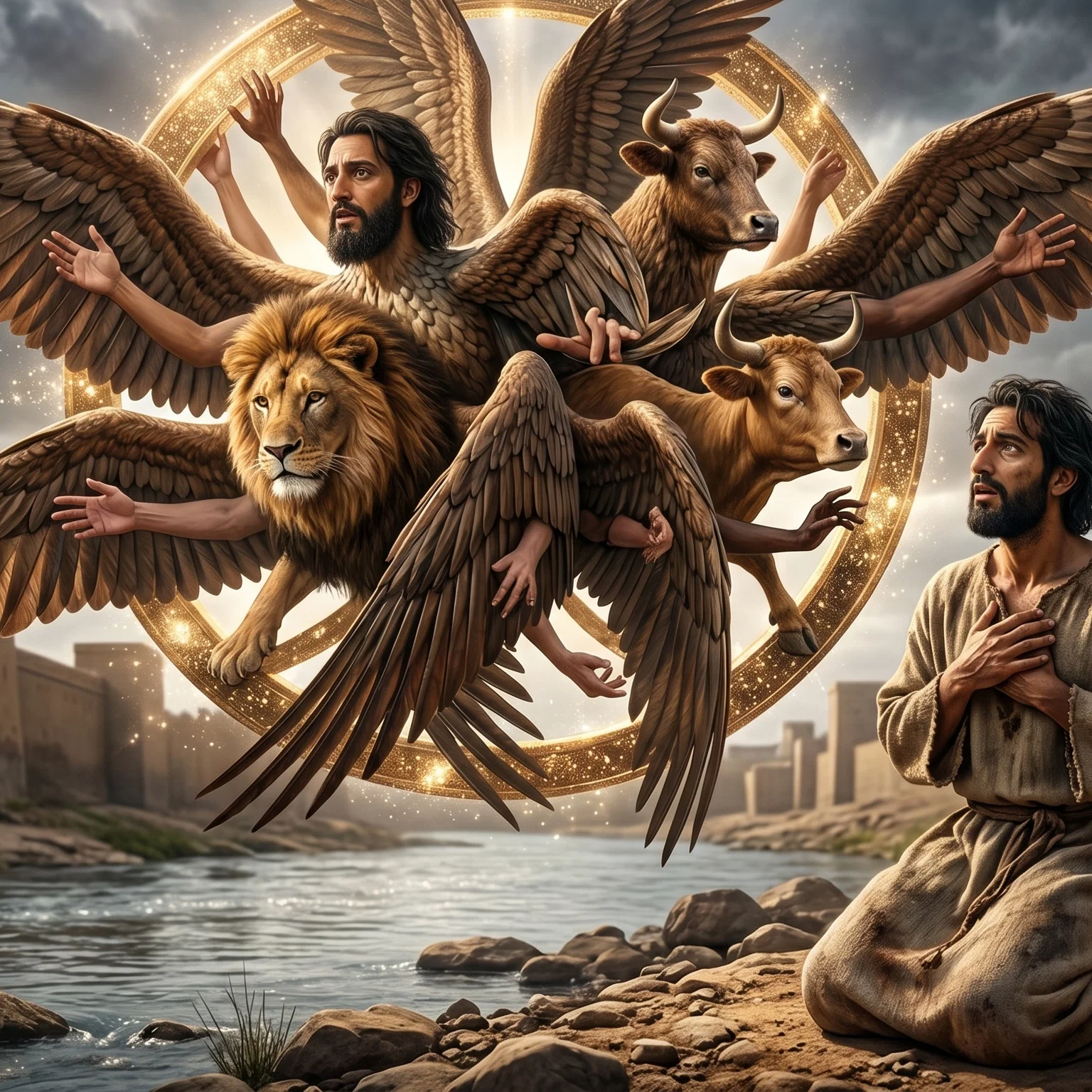 The Four Living Creatures in Vision