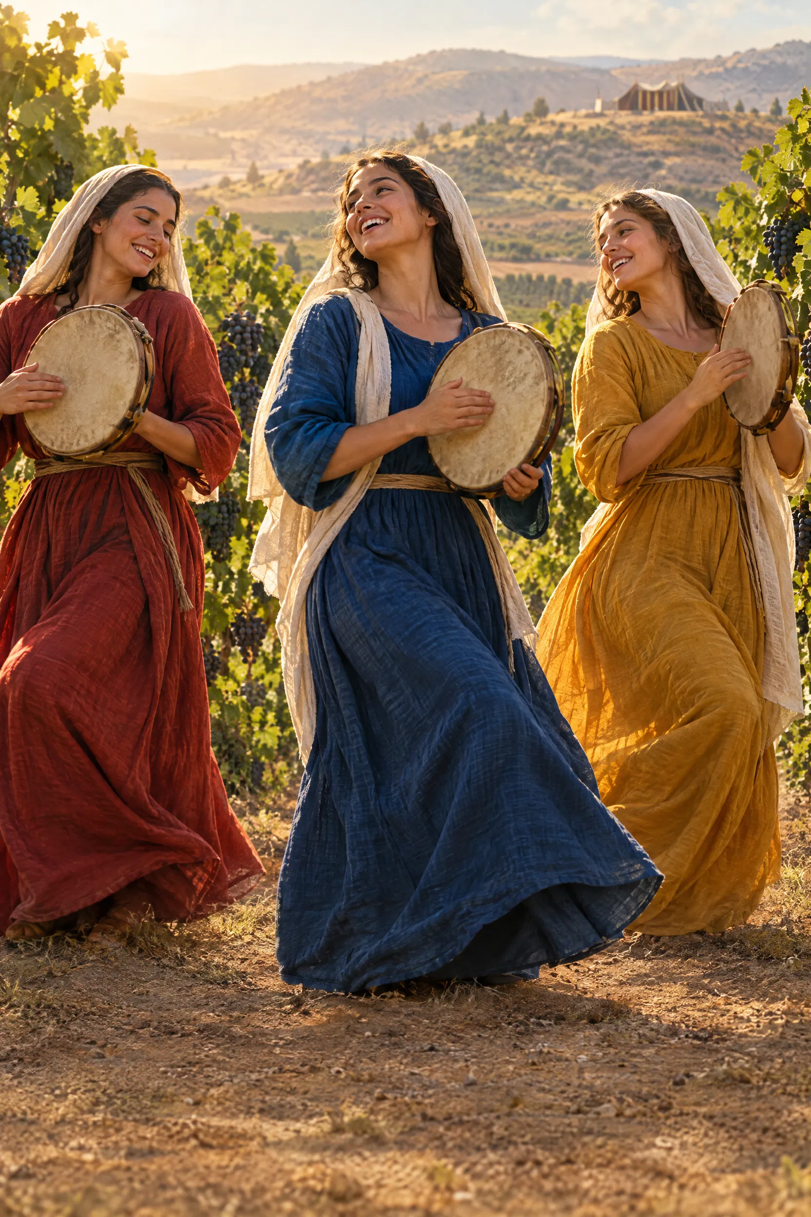 Daughters of Shiloh Dance With Timbrels in the Vineyards