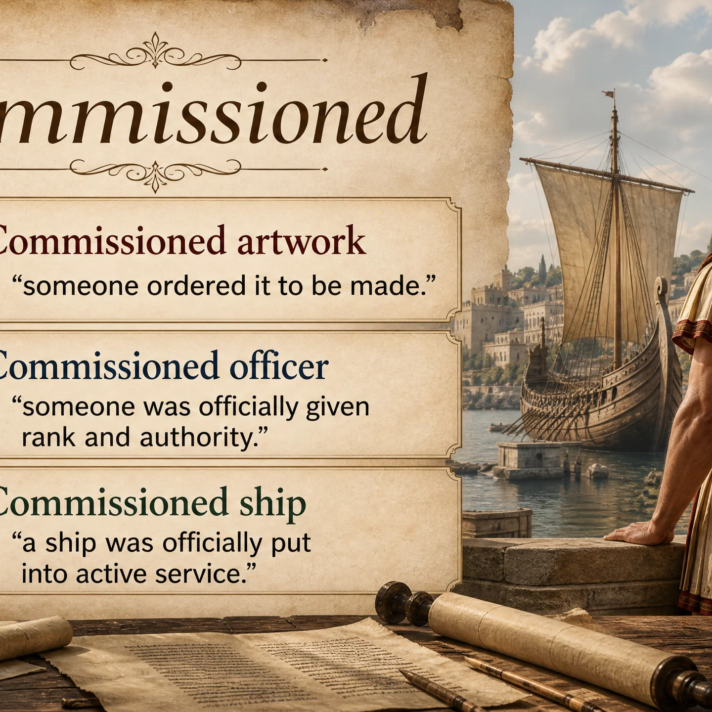 What is Comissioned?