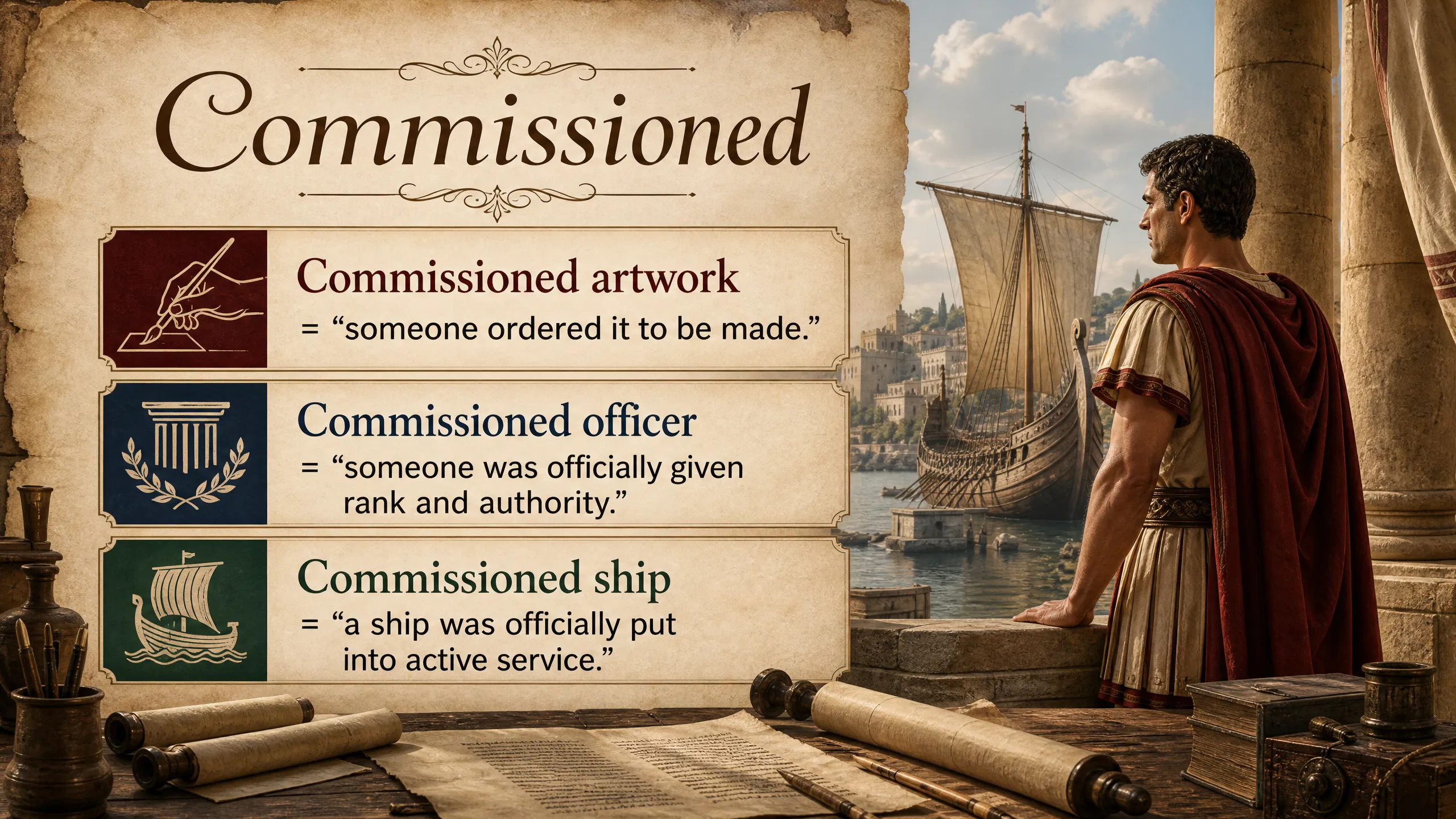 What is Comissioned?