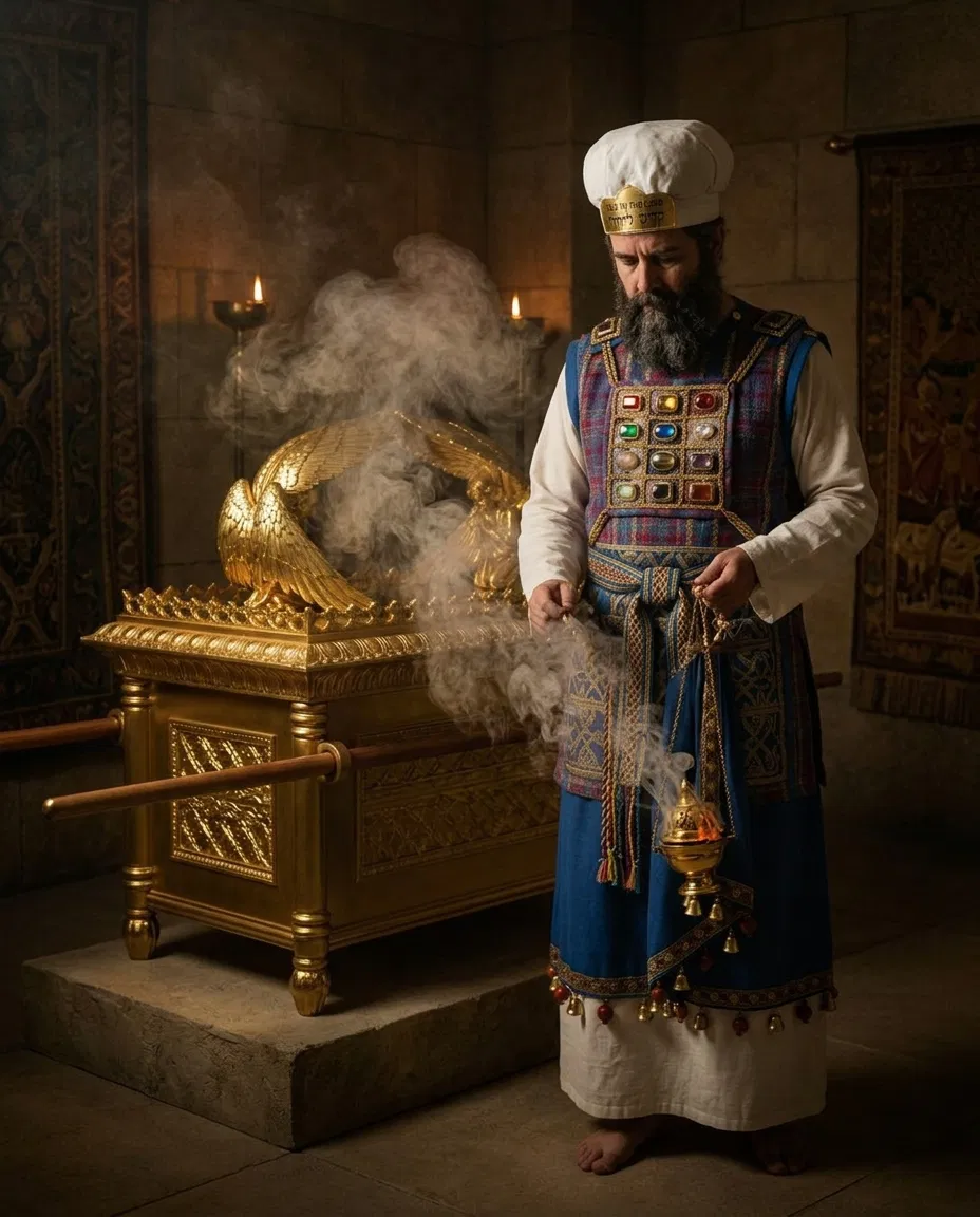 The High Priest Before the Mercy Seat