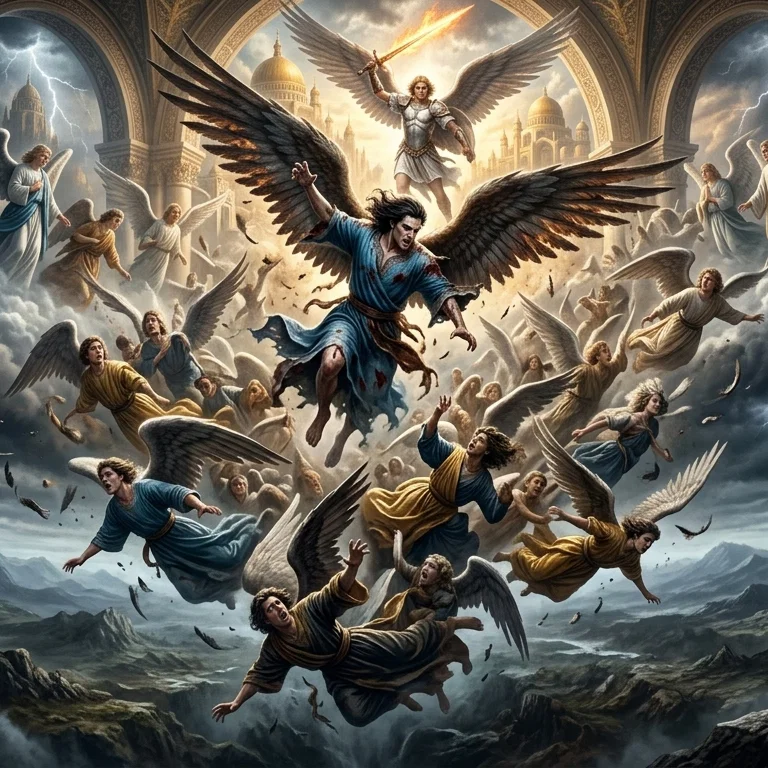 The Fallen Morning Star Descending