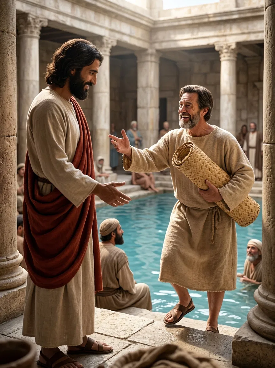 Jesus Heals the Man at the Pool of Bethesda