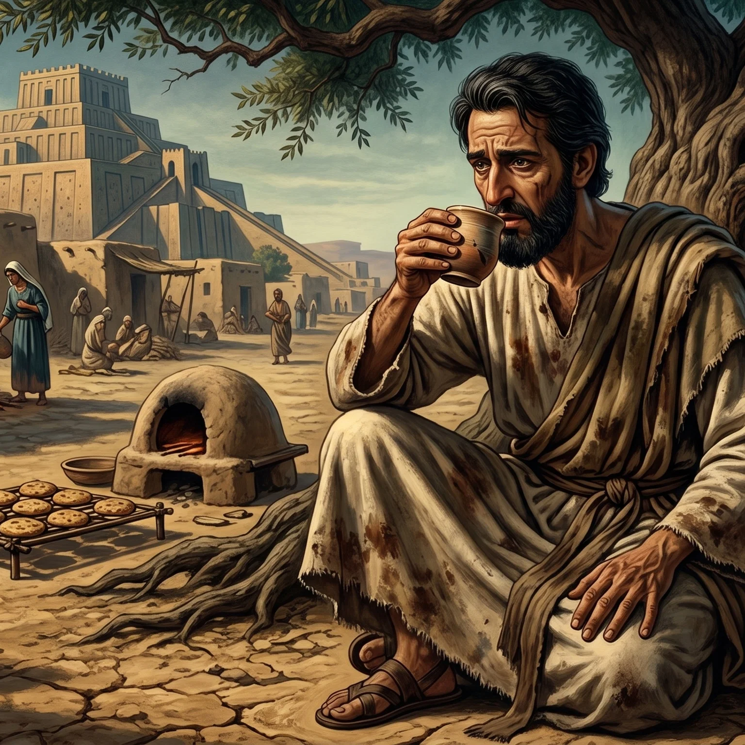 The Prophet Ezekiel Measuring His Portion
