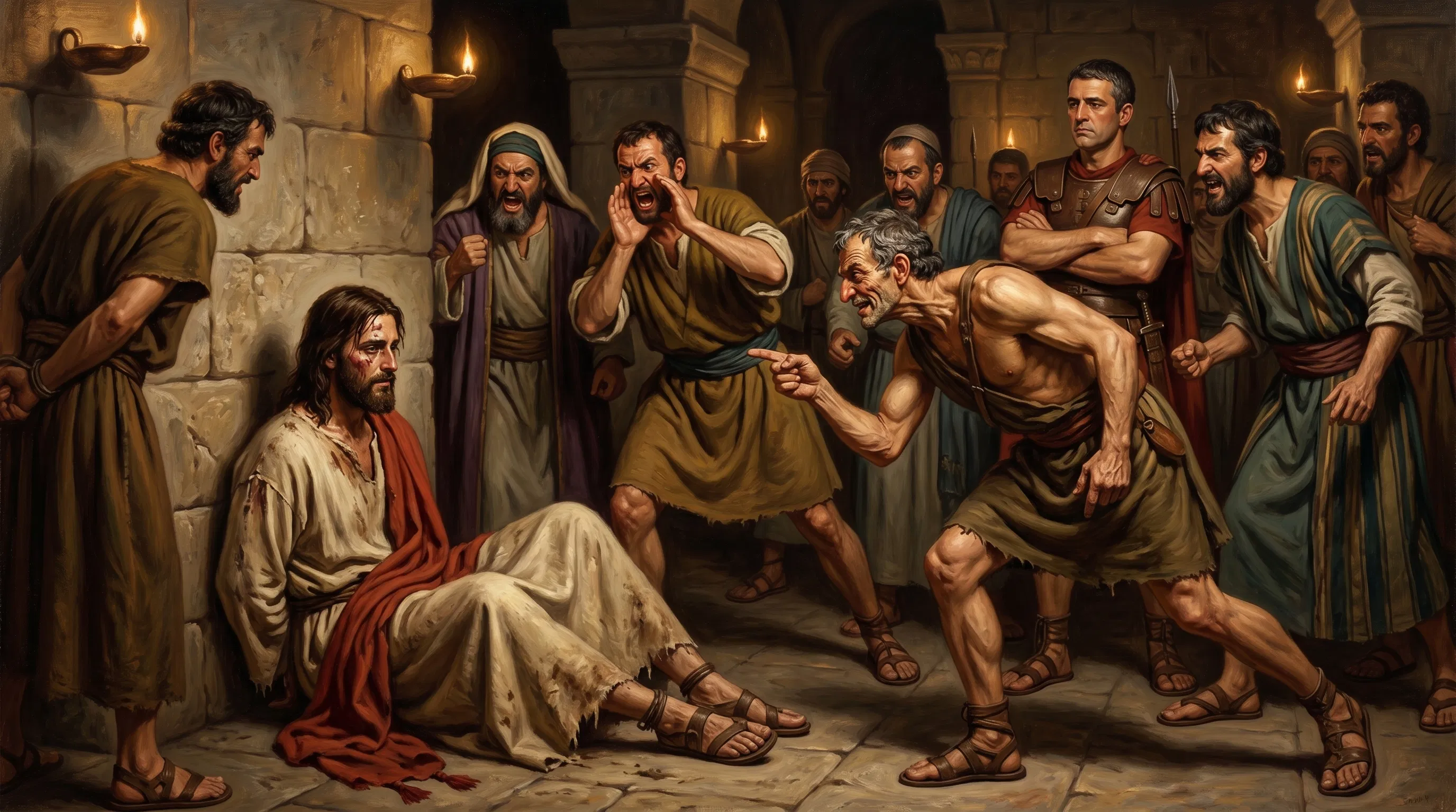 Jesus Mocked and Reviled by the Crowd