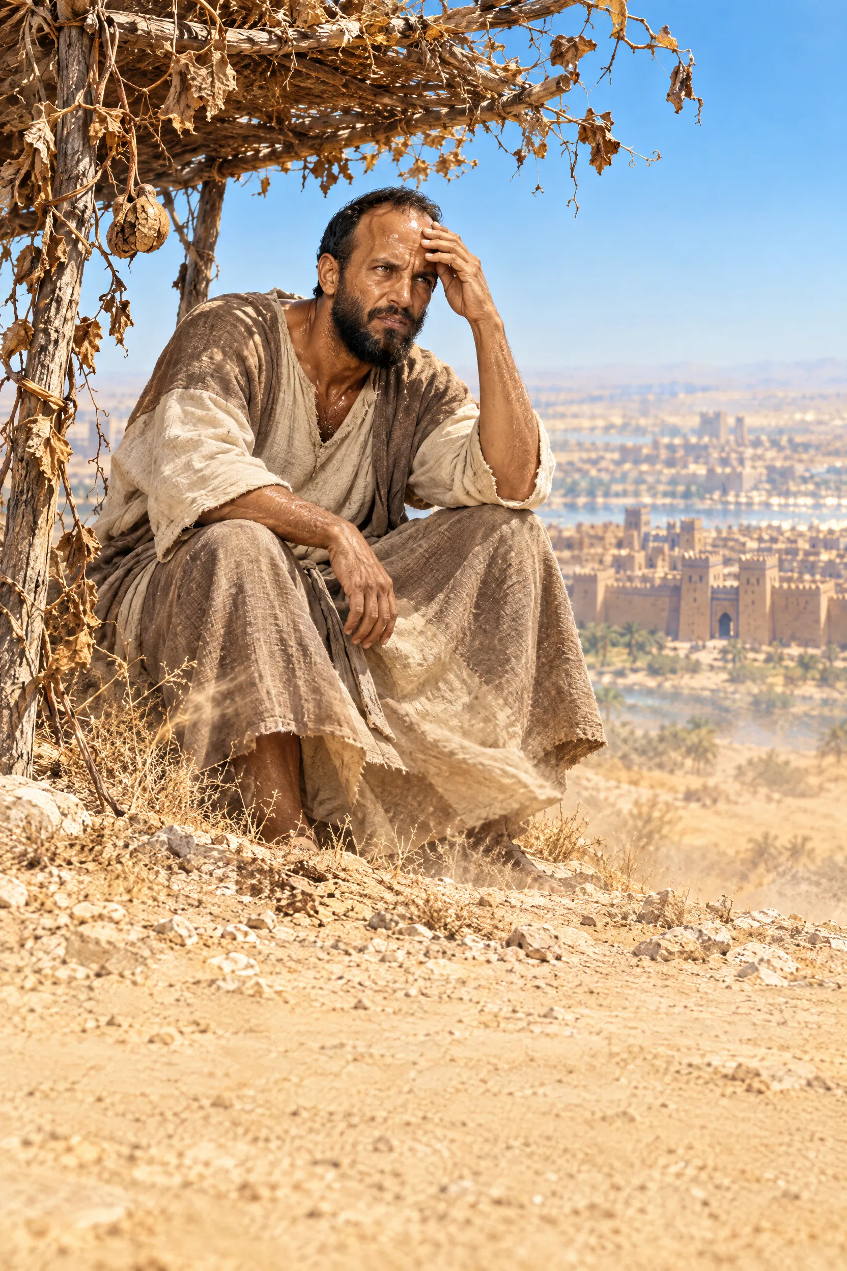 Jonah Sulks Under the Withered Gourd