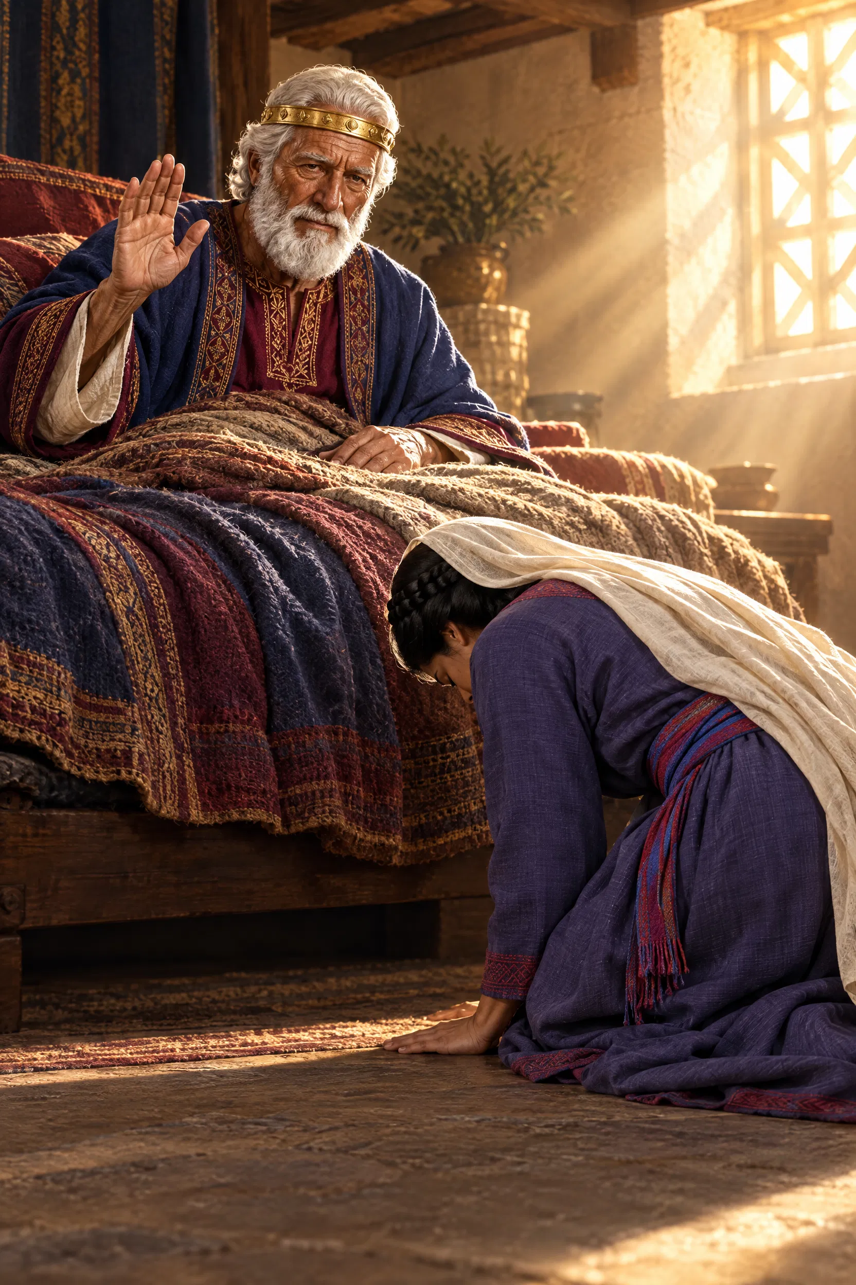 Bathsheba Bows Before Aged King David