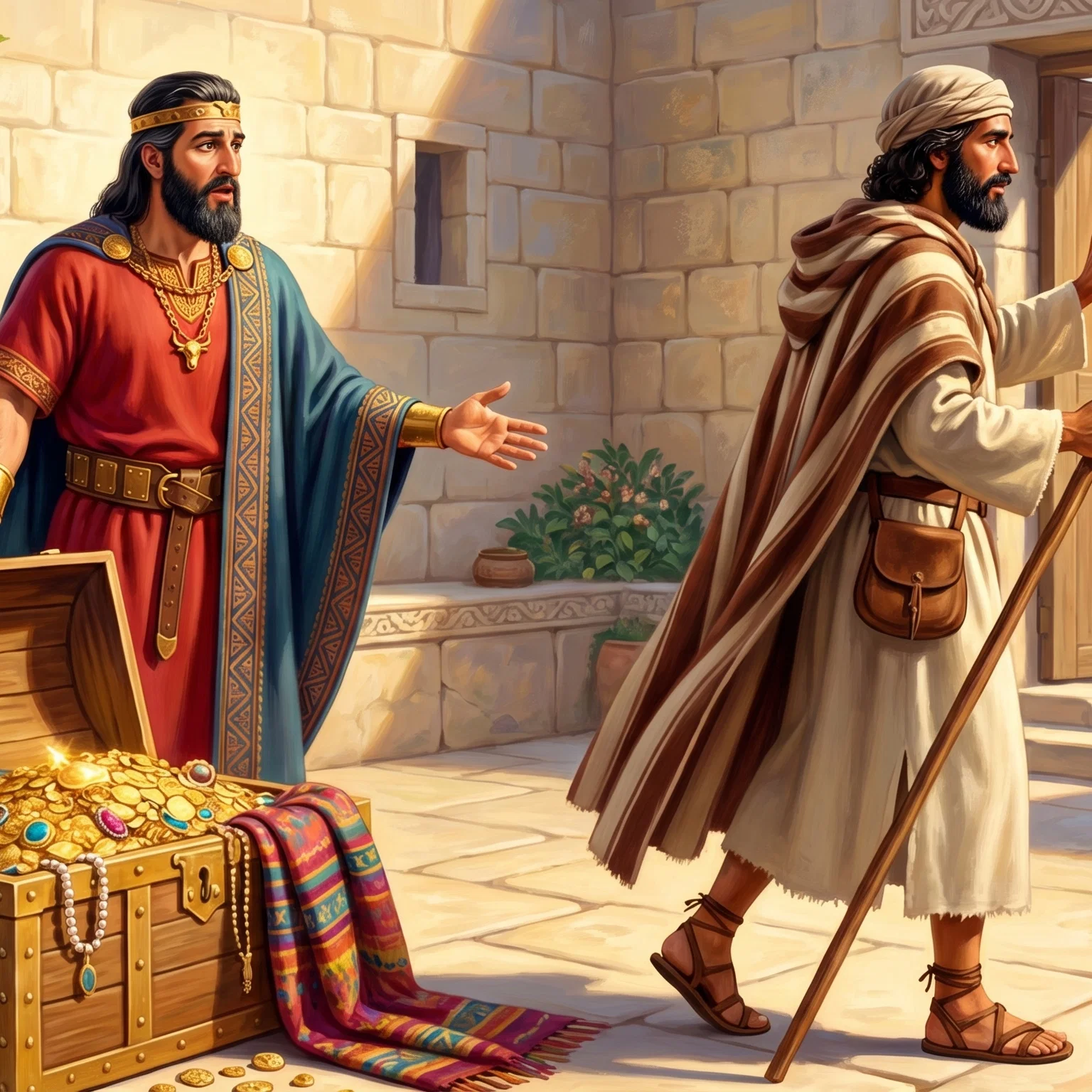 The Prophet Refusing King Jeroboam's Reward