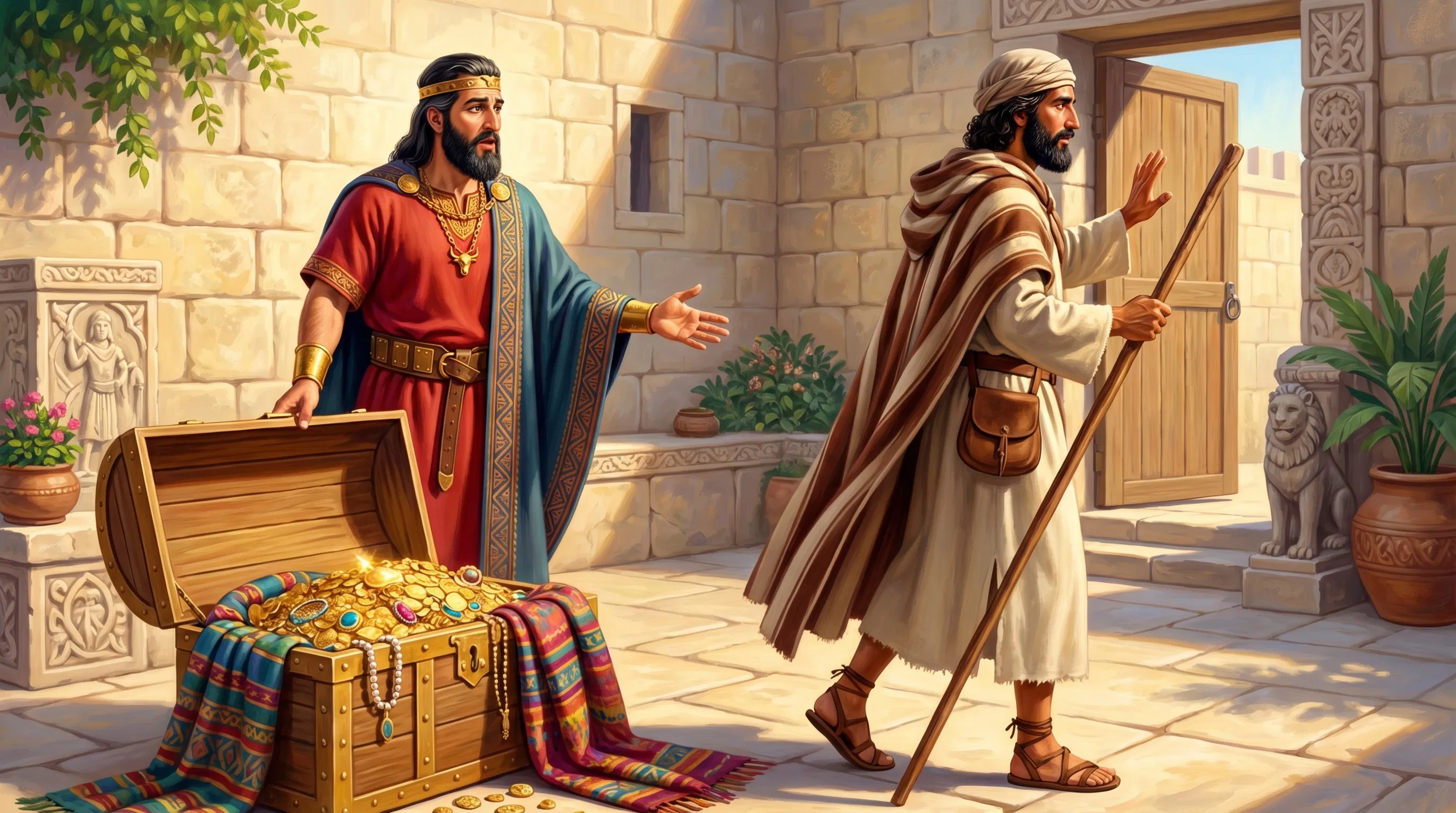 The Prophet Refusing King Jeroboam's Reward