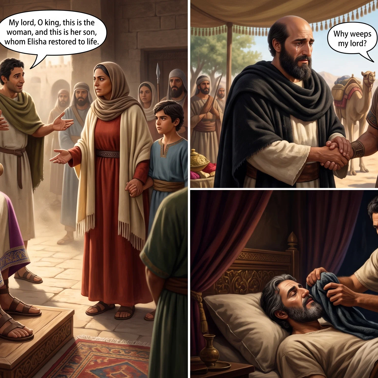 The Prophet Elisha Foretelling Future Ruin