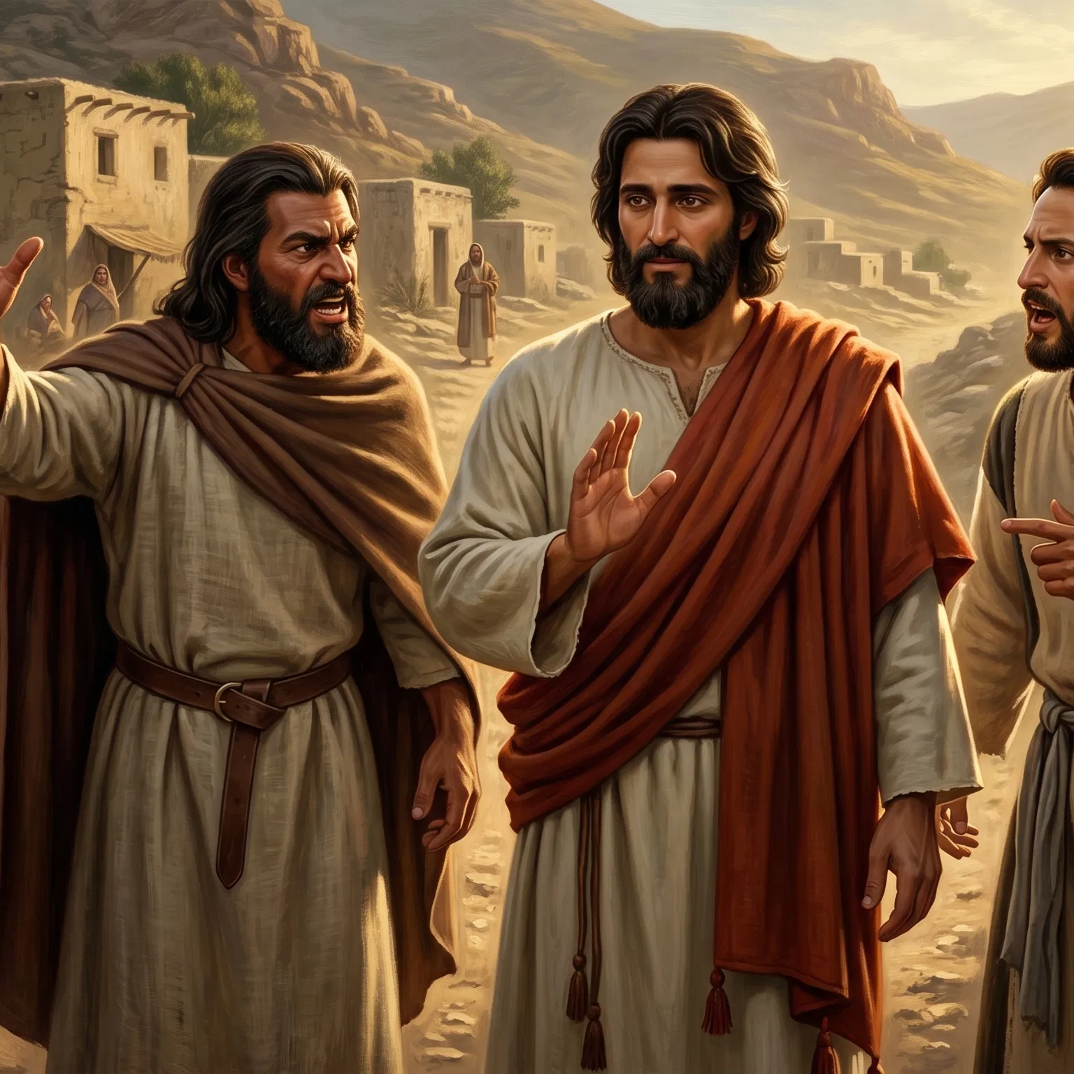 Jesus Rebukes James and John on the Road