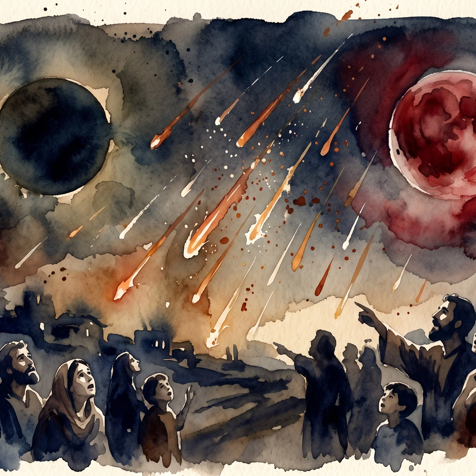 The Sun Darkened And Moon Blood Red