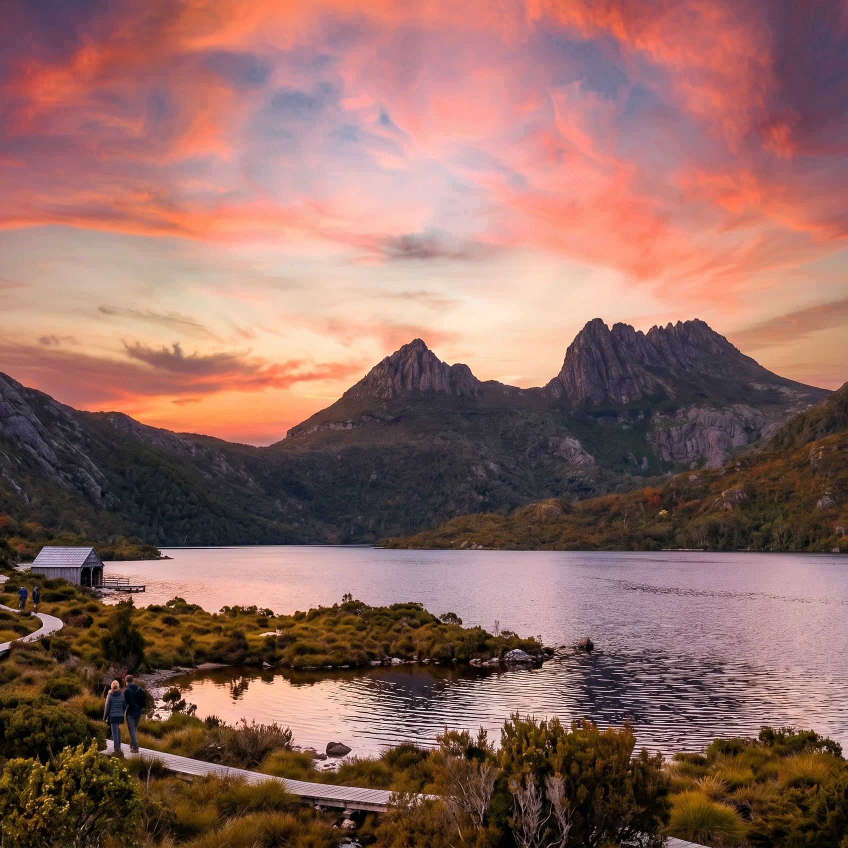 Divine Light Over Cradle Mountain