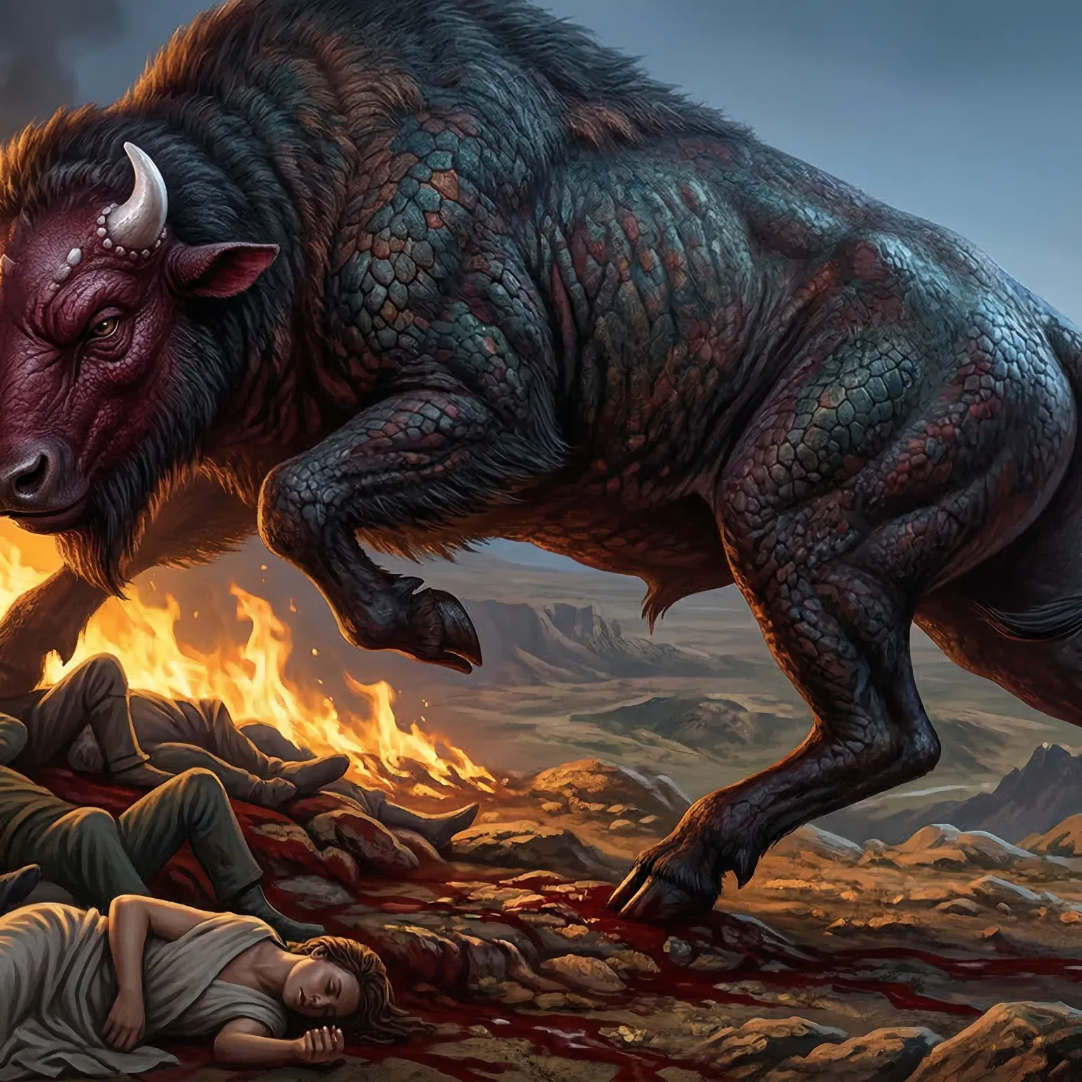 Beast from the Earth Standing Over the Slain