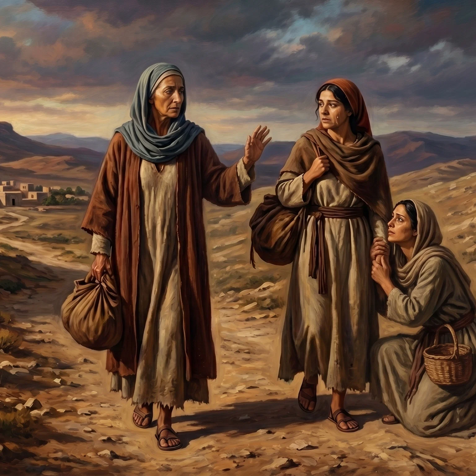 Ruth Leaving Moab With Devotion