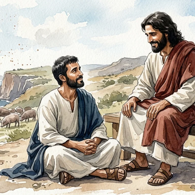 Restored at the Feet of Christ