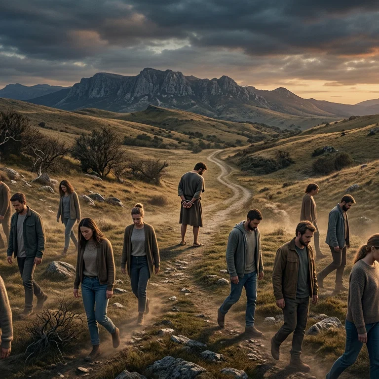 The Wandering Flock Amidst Shadows