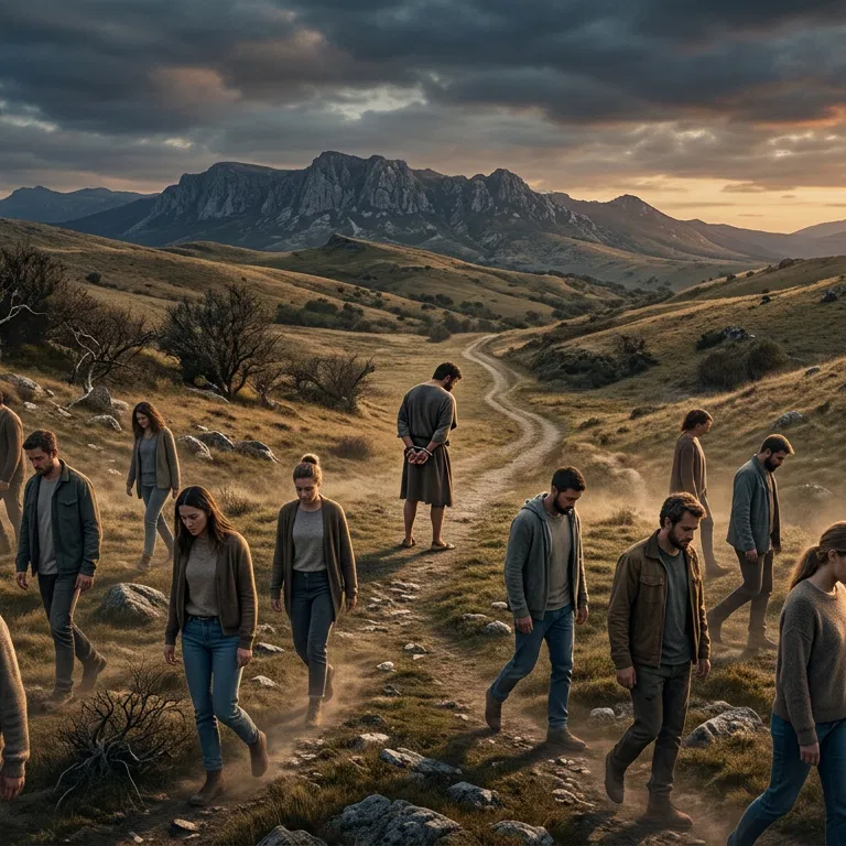 The Wandering Flock Amidst Shadows