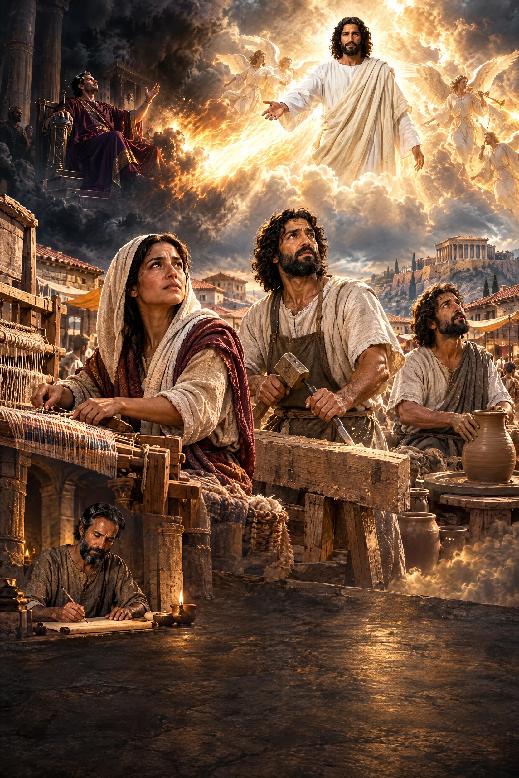 Believers Work in Thessalonica as Christ Appears