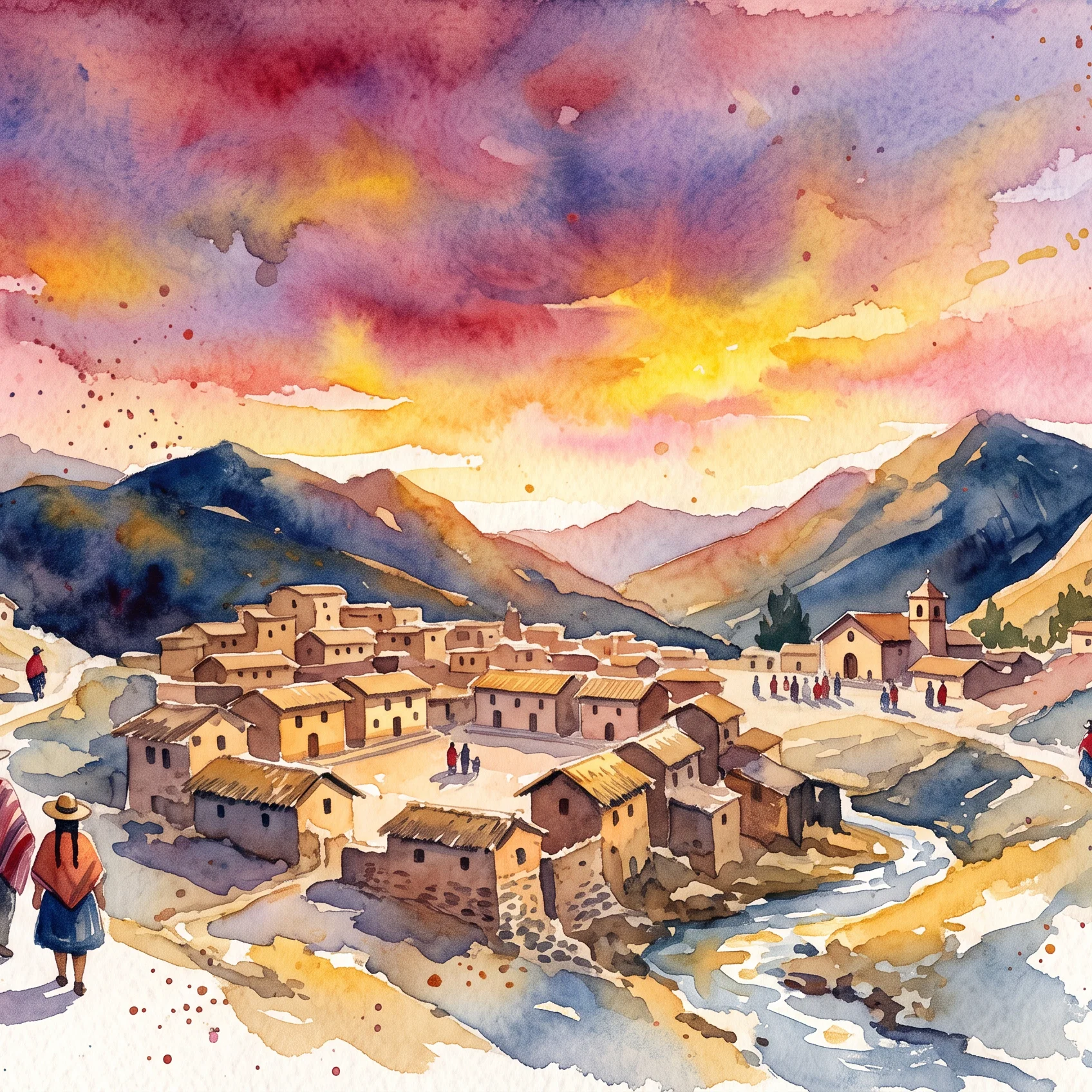 Golden Hour in the Andean Highlands