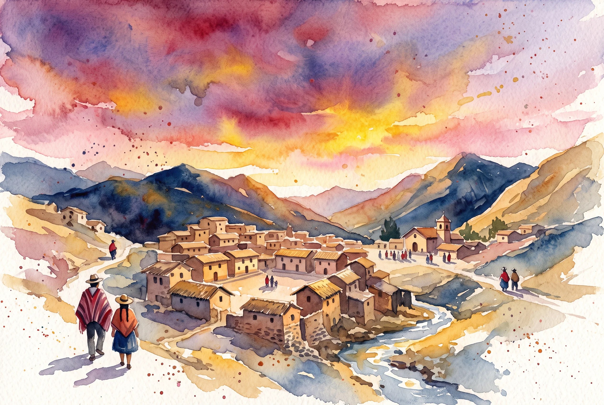 Golden Hour in the Andean Highlands