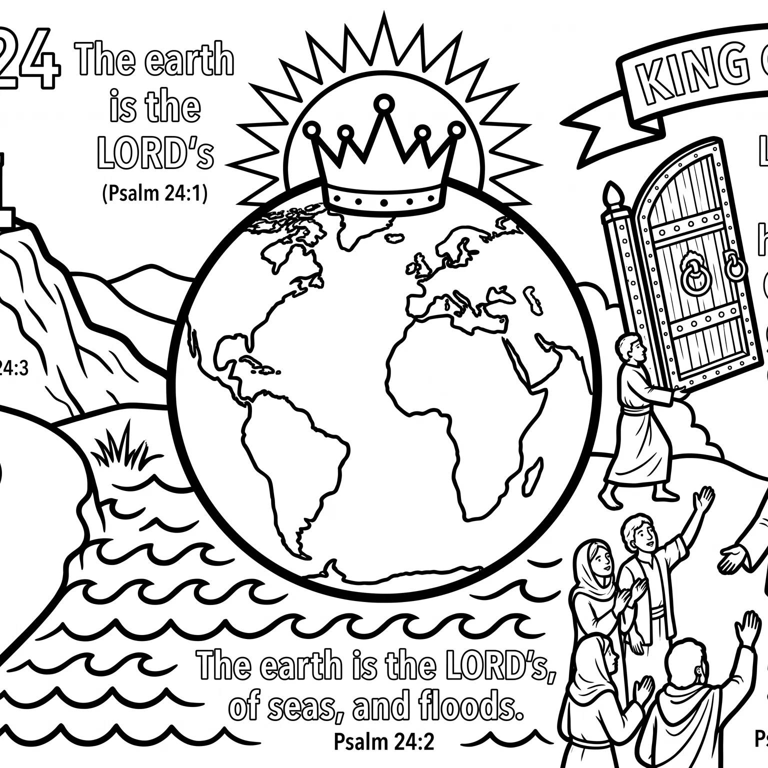 The Gates of Glory Coloring Page