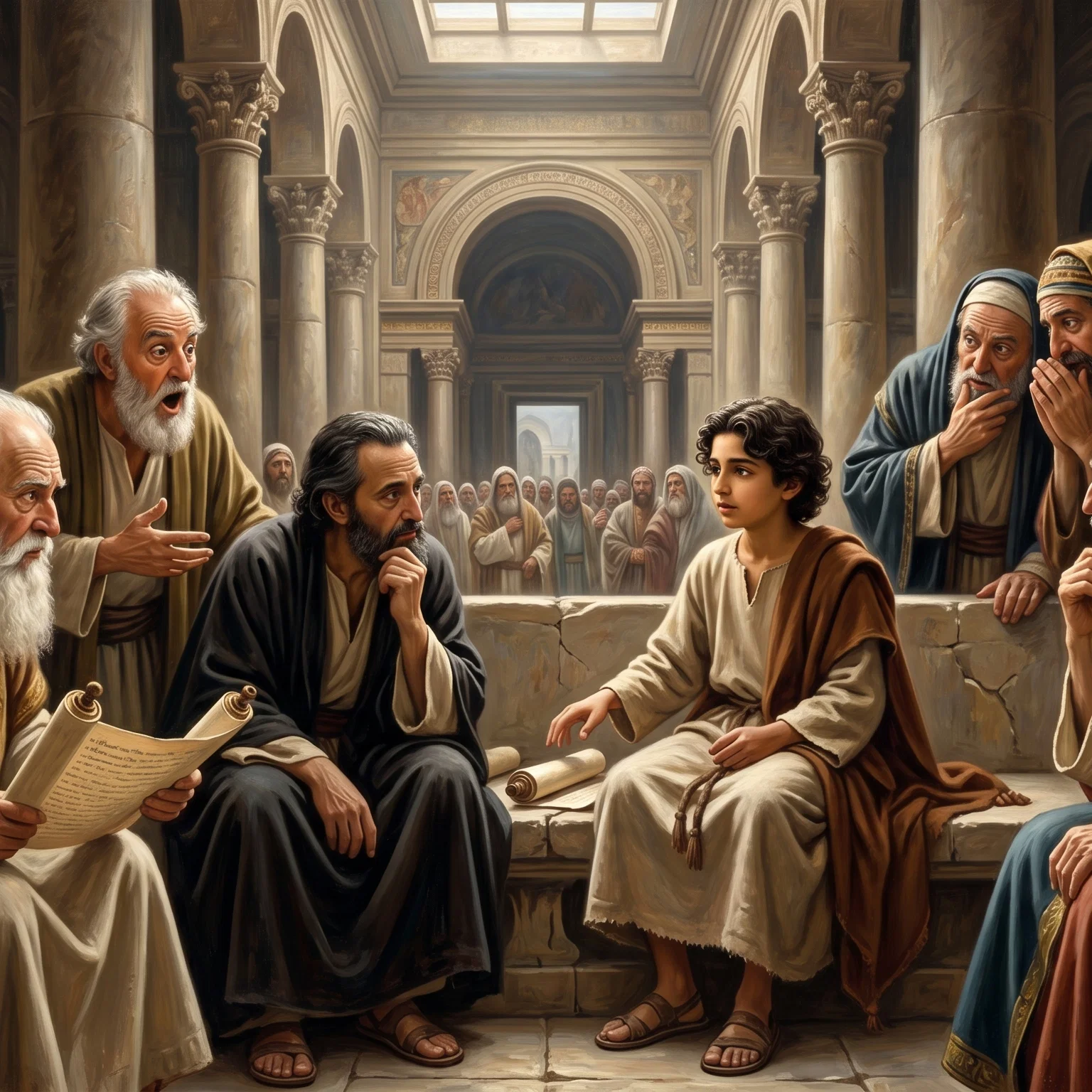 Young Jesus Teaching in the Temple