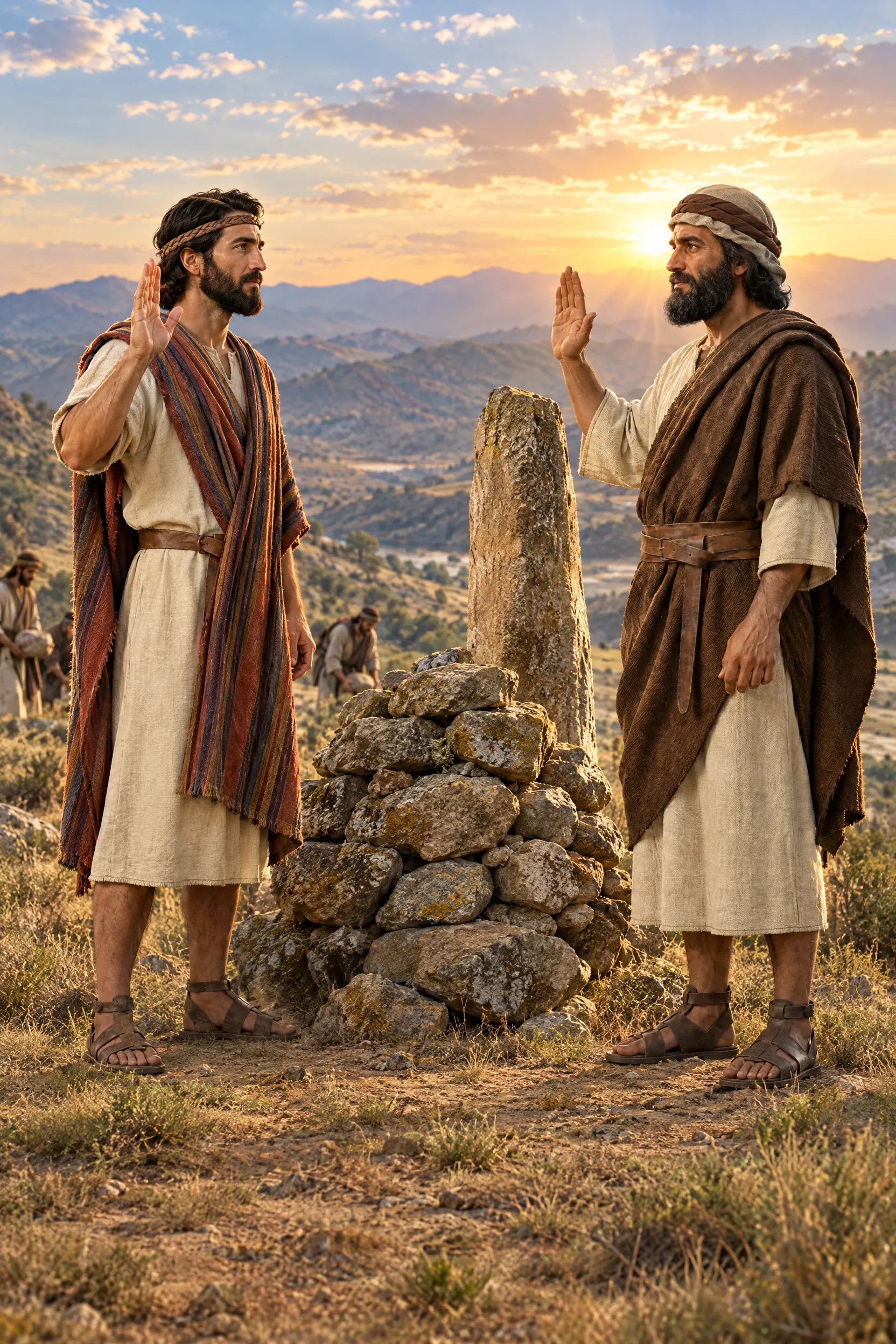 Jacob and Laban Make a Covenant at Gilead