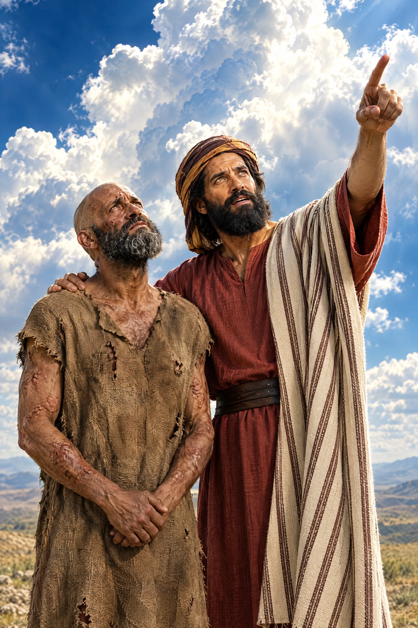 Elihu Points Job to the Clouds