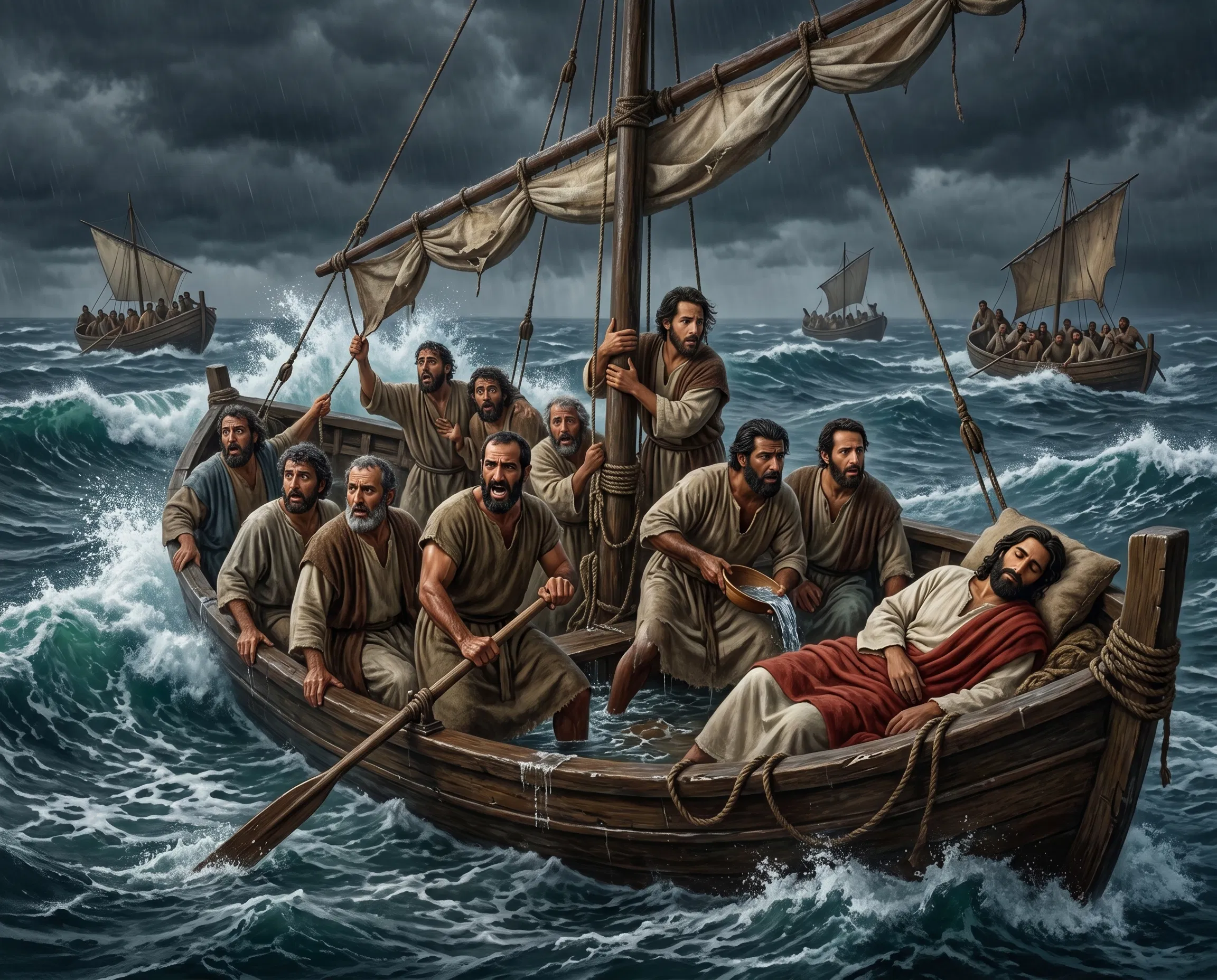 Peace Amidst the Raging Galilee Storm