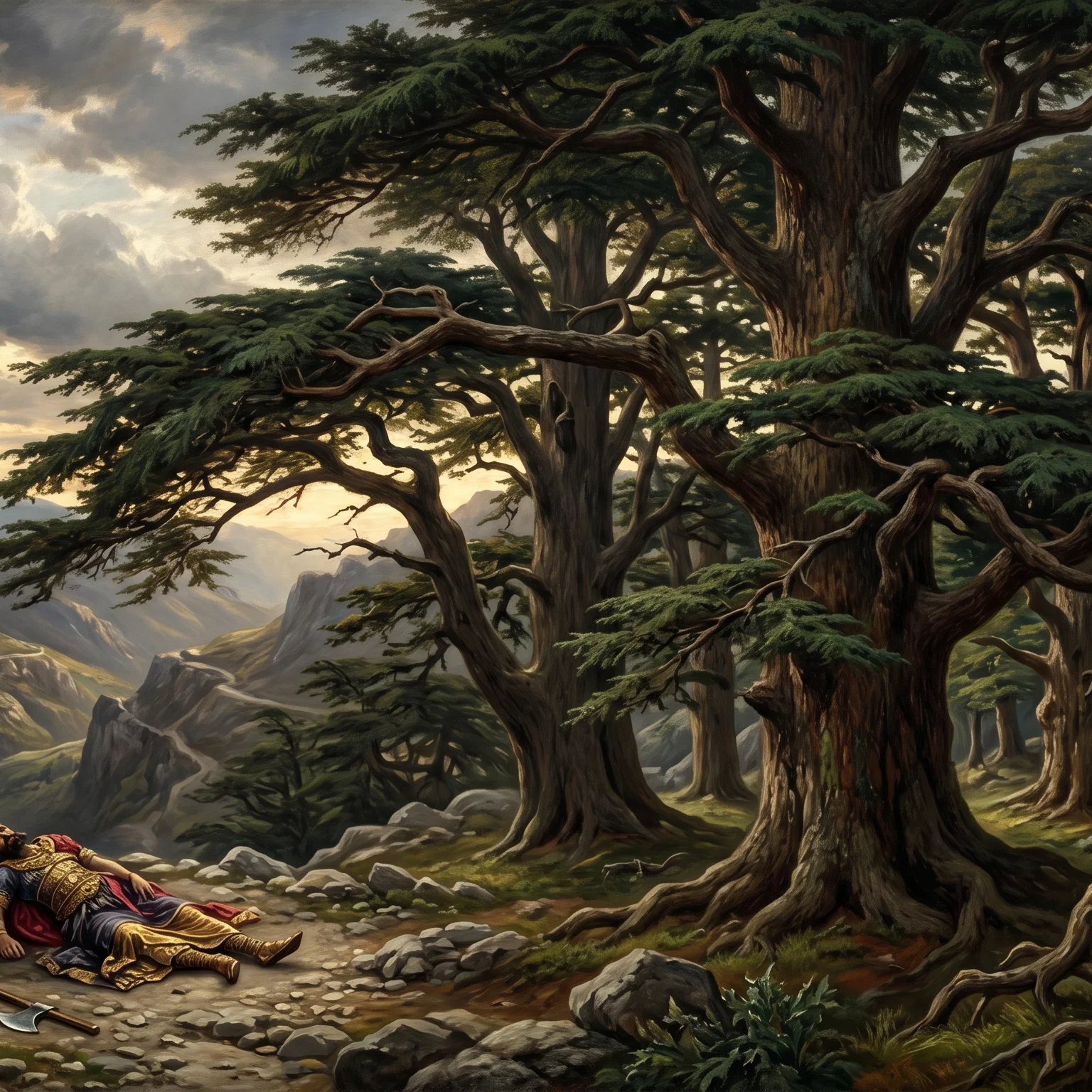 The Fallen Cedar of Lebanon