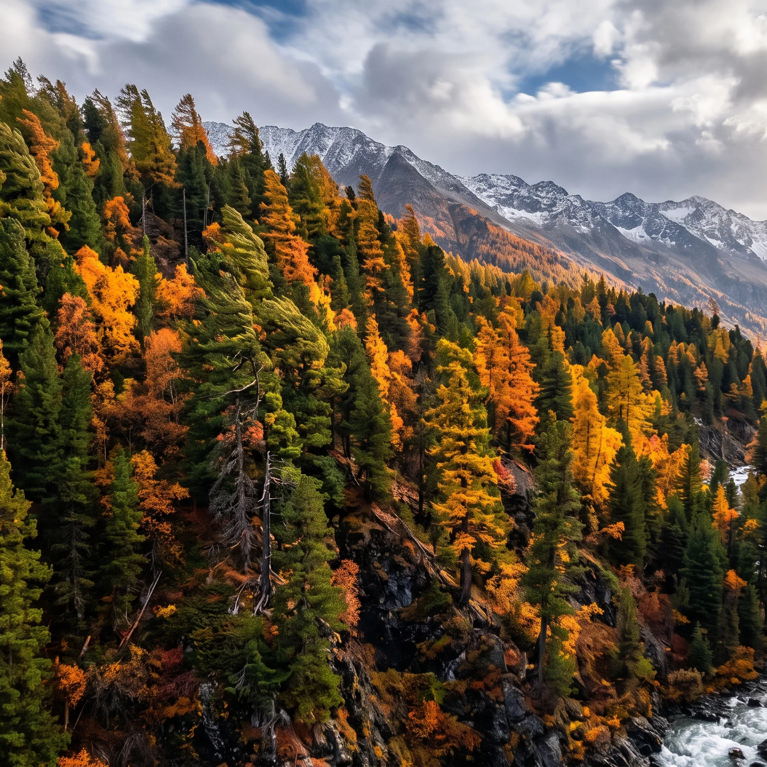 Enduring Forest on the Mountainside