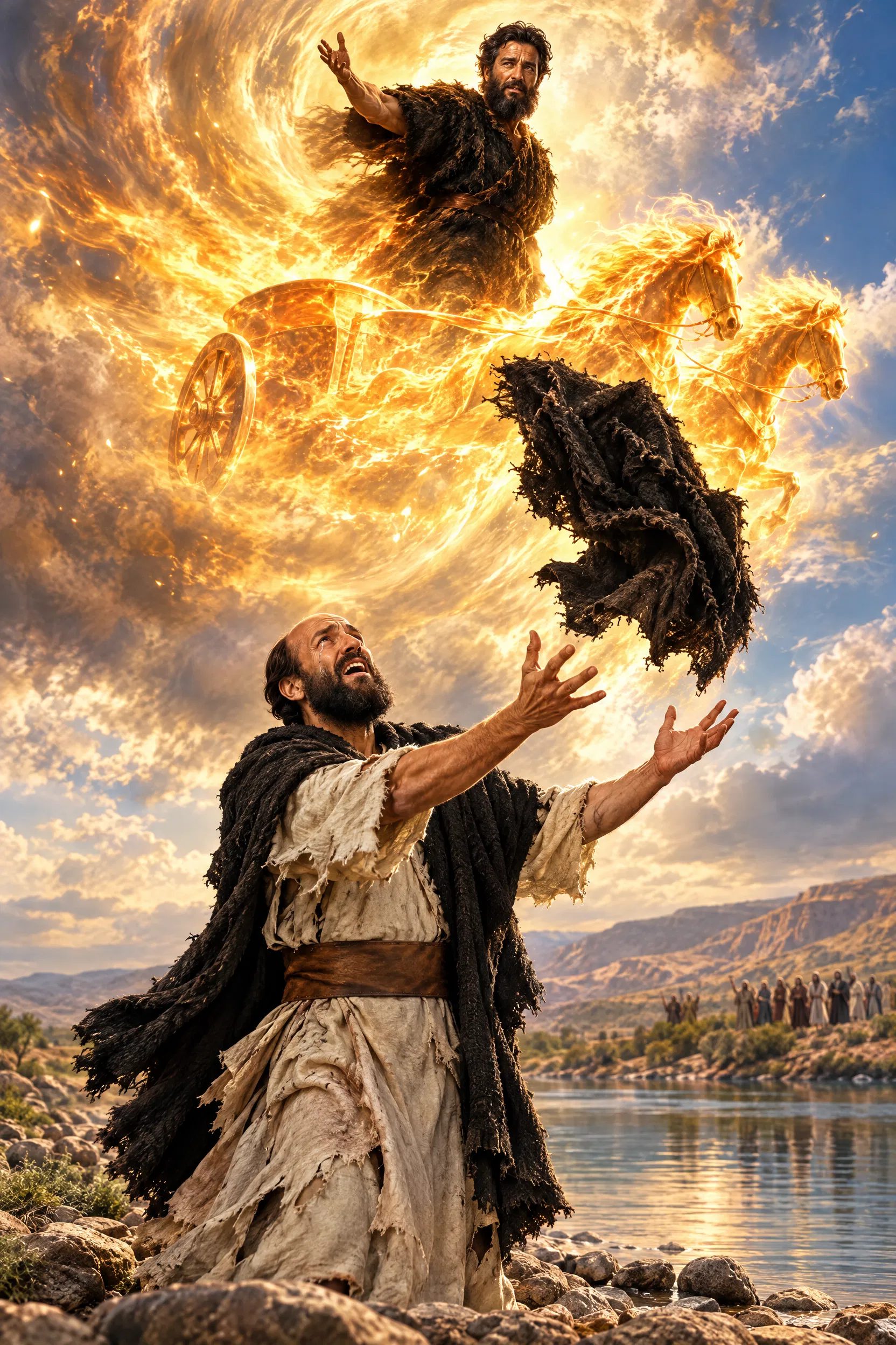 Elisha Sees Elijah Taken Up in the Chariot