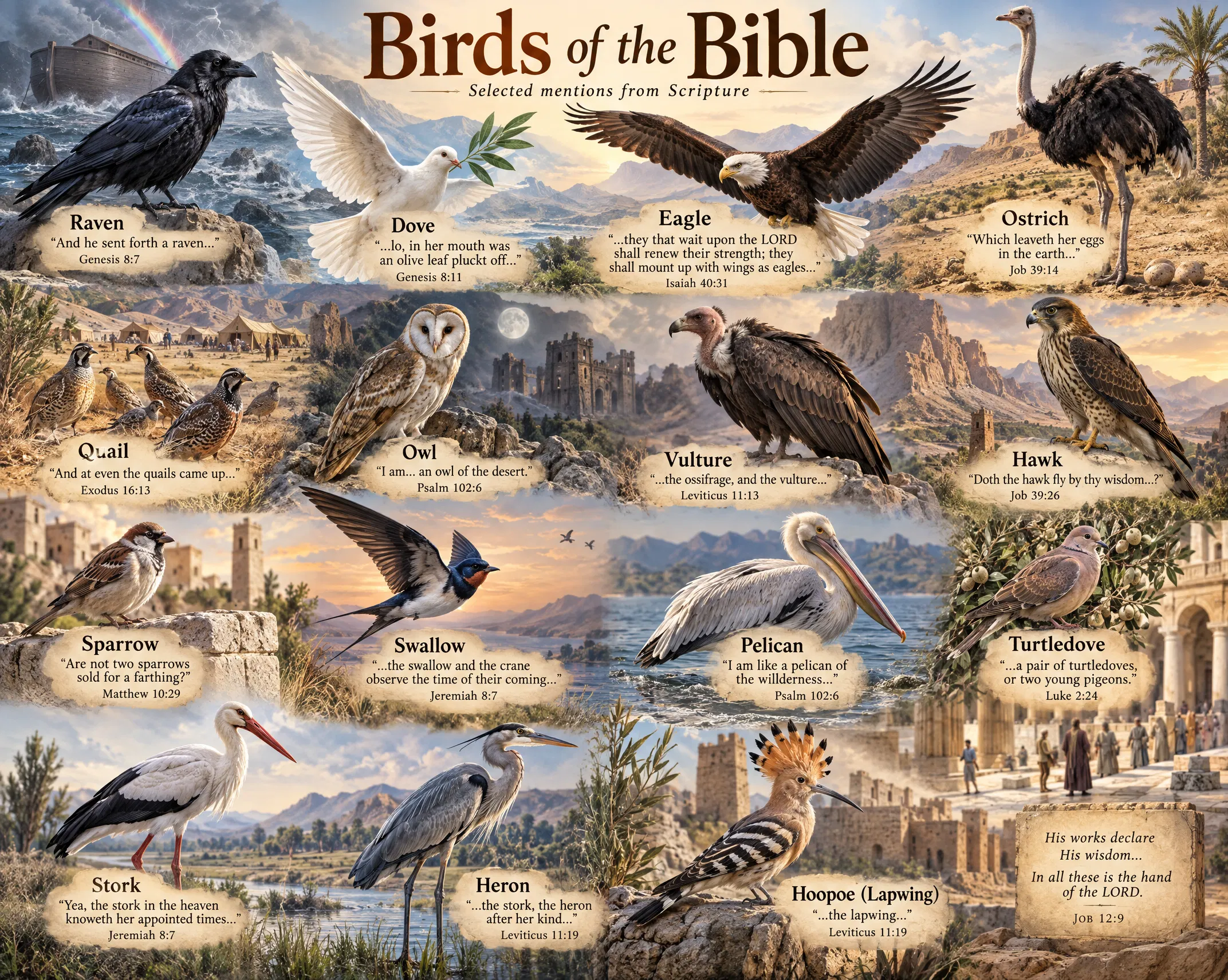 Divine Avian Messengers Throughout Scripture