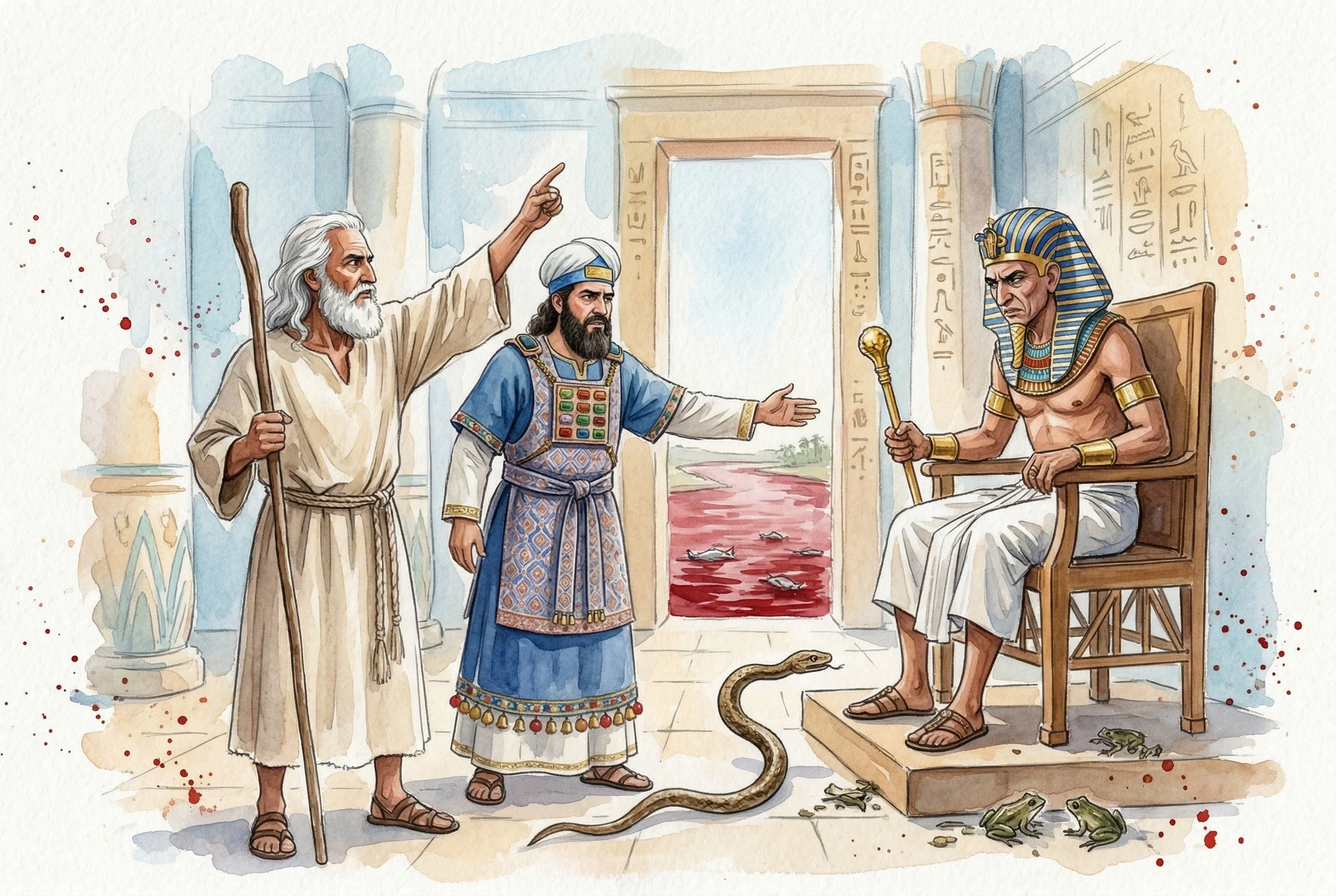 Divine Command Before The Egyptian Throne