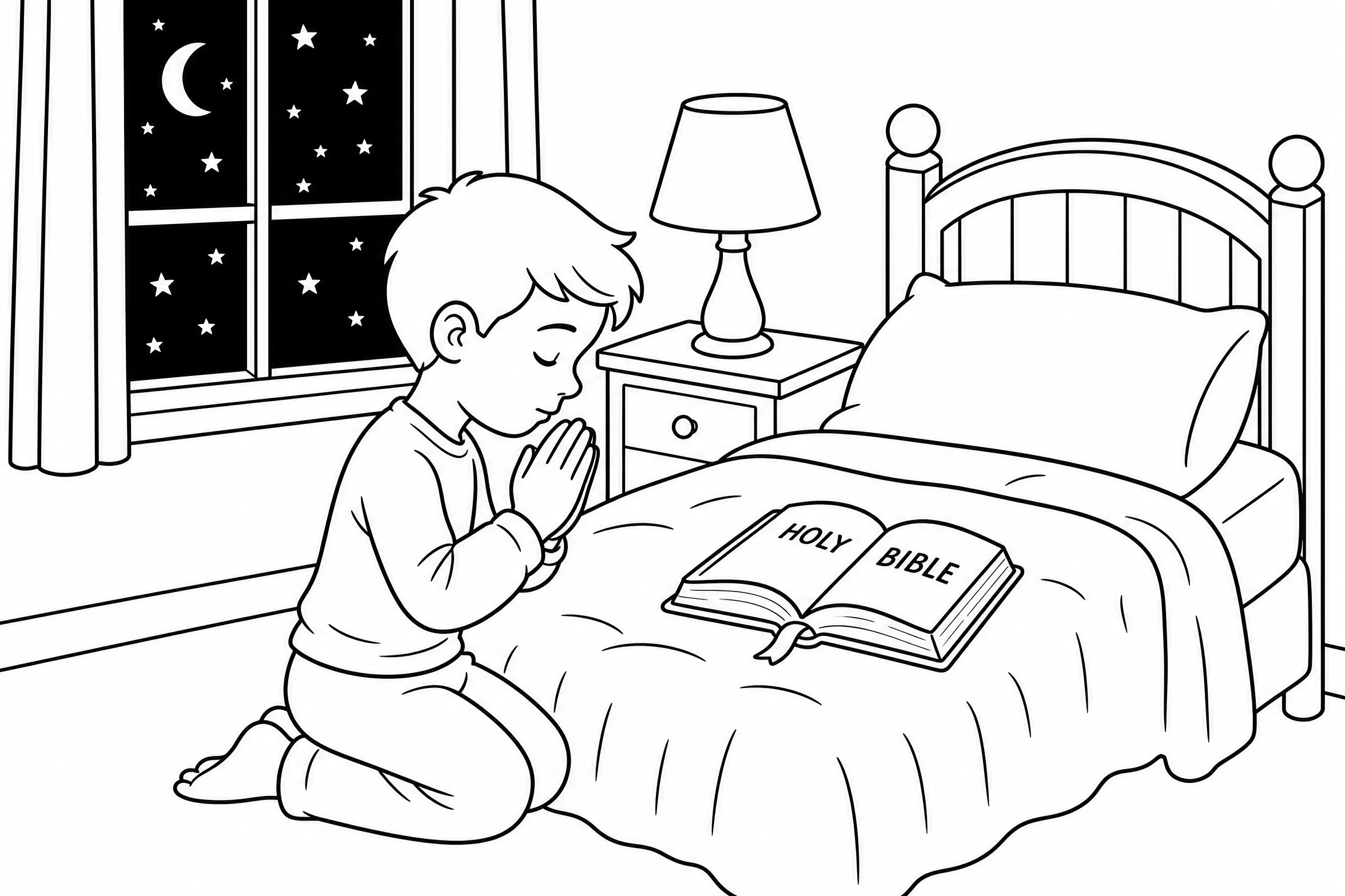 Evening Prayers Under Starlit Skies