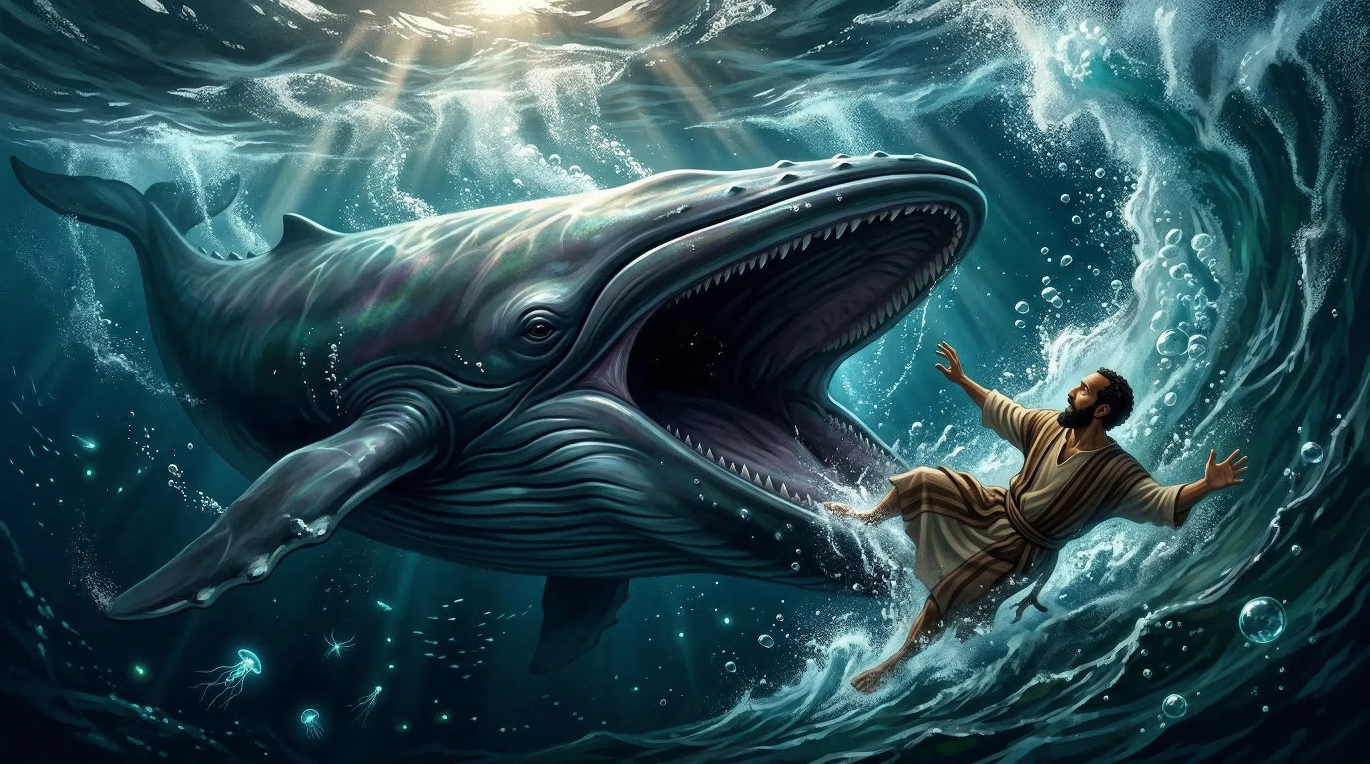 The Great Whale Swallows Jonah