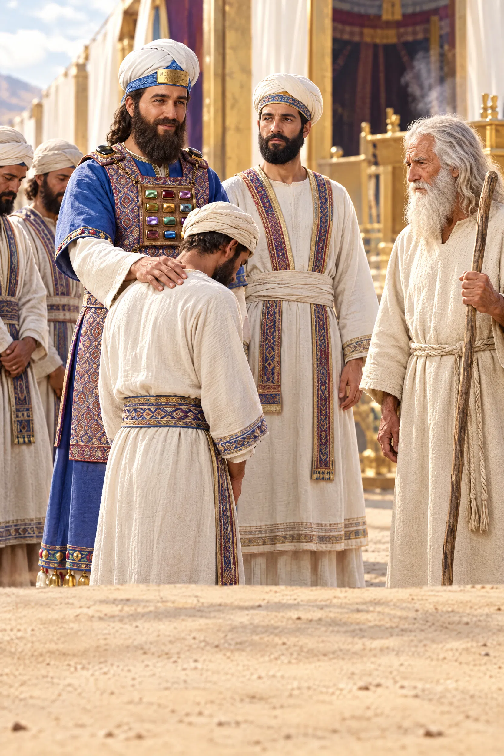 Aaron Receives a Levite for Tabernacle Service