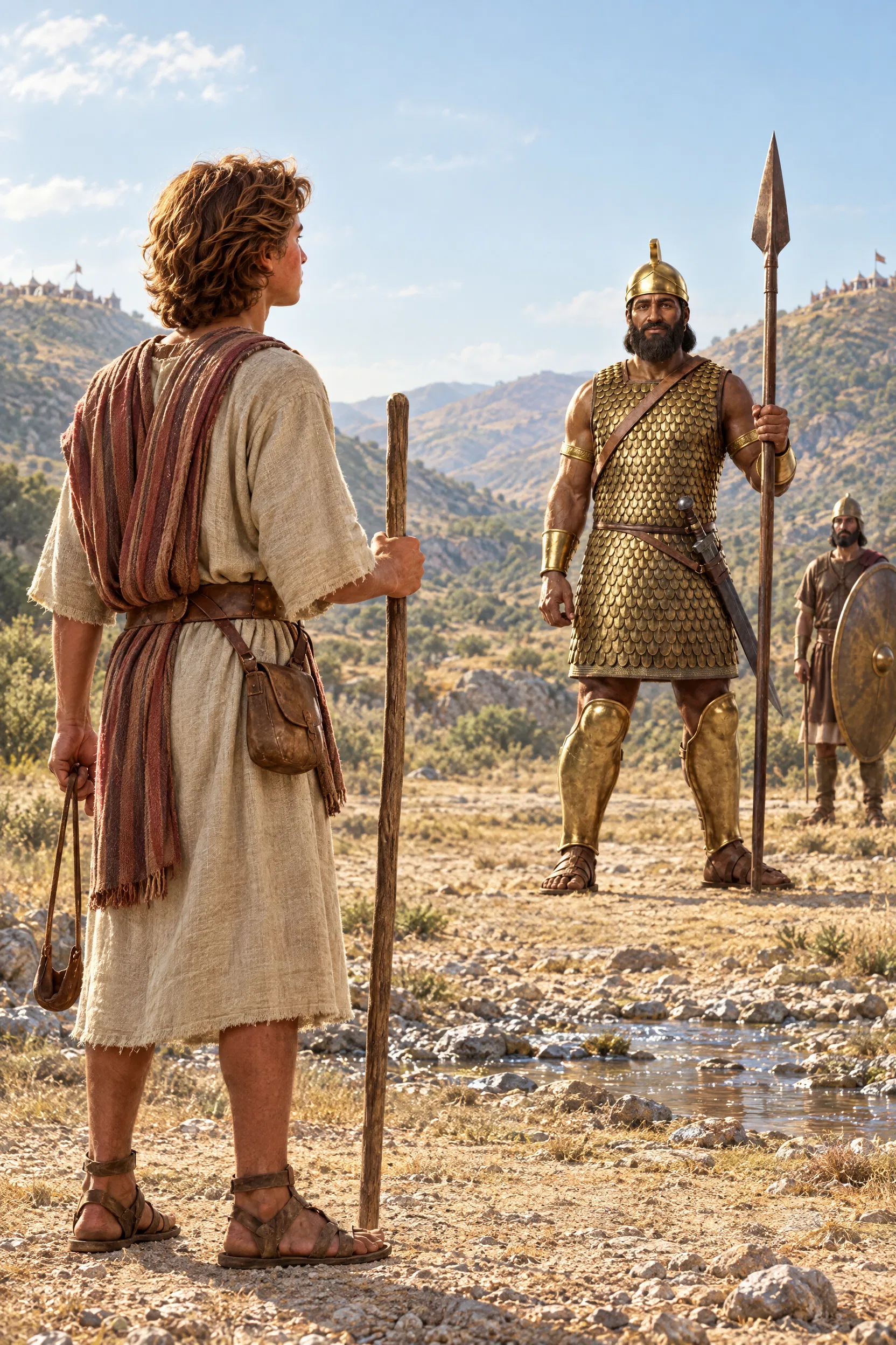 David Faces Goliath in the Valley of Elah