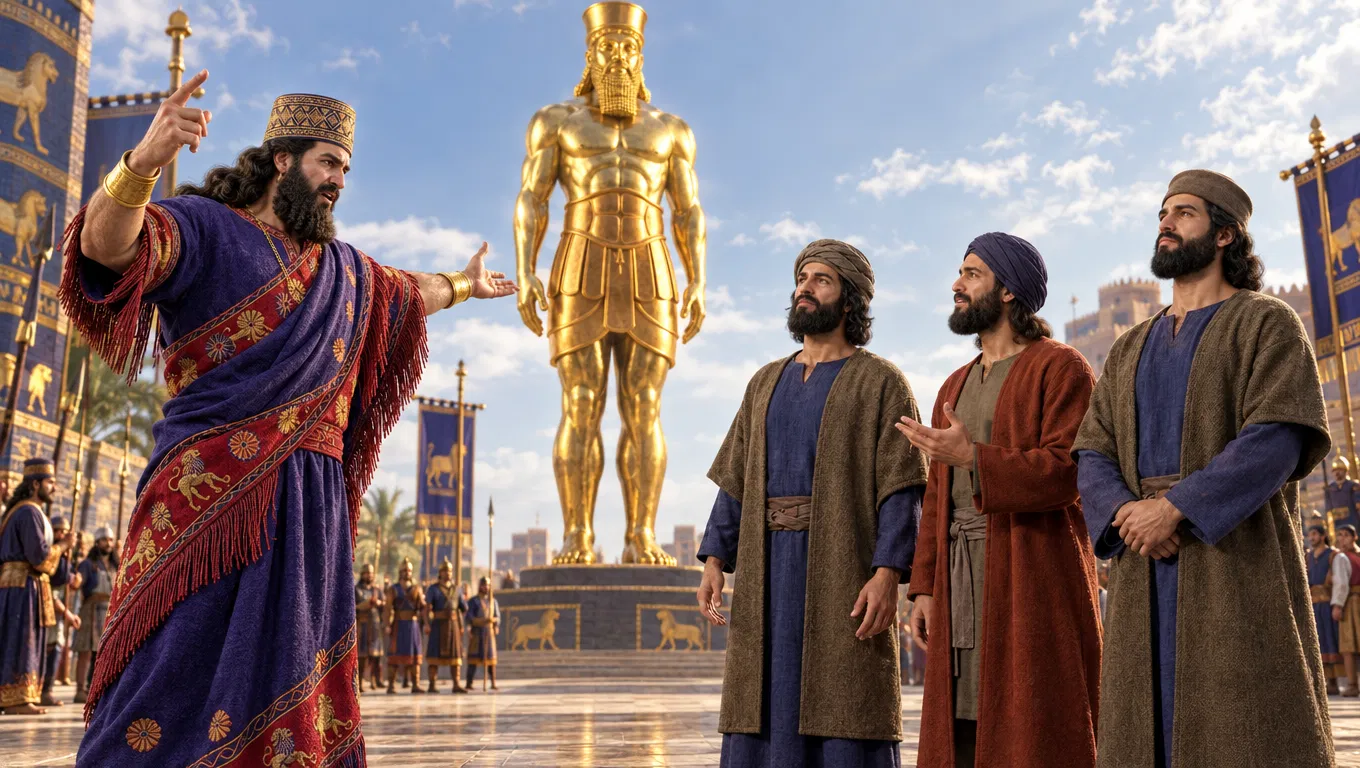 The Three Hebrews Before Nebuchadnezzar and the Golden Image