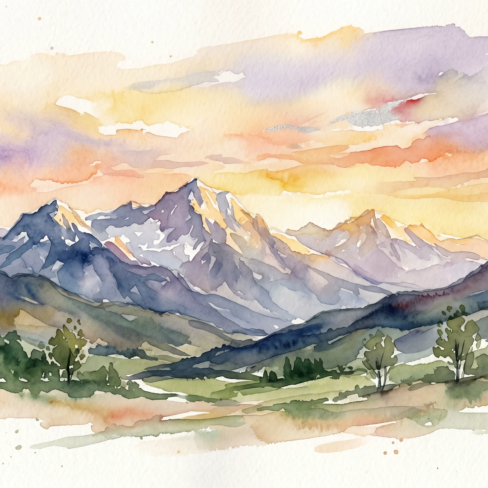 Divine Radiance Over The Eternal Mountains