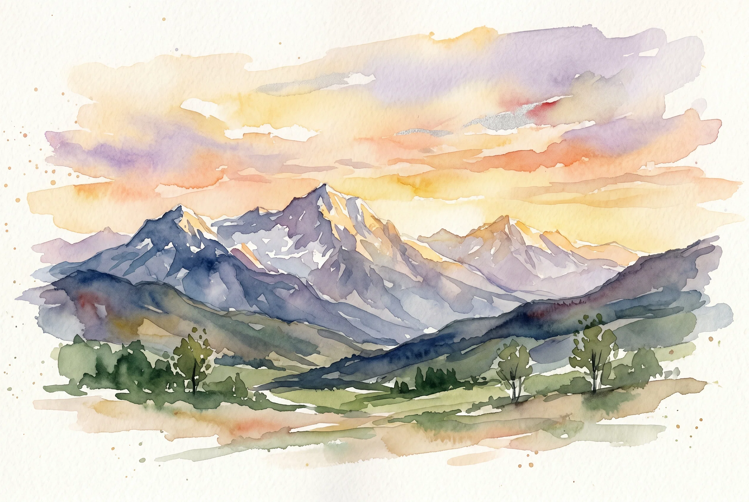 Divine Radiance Over The Eternal Mountains