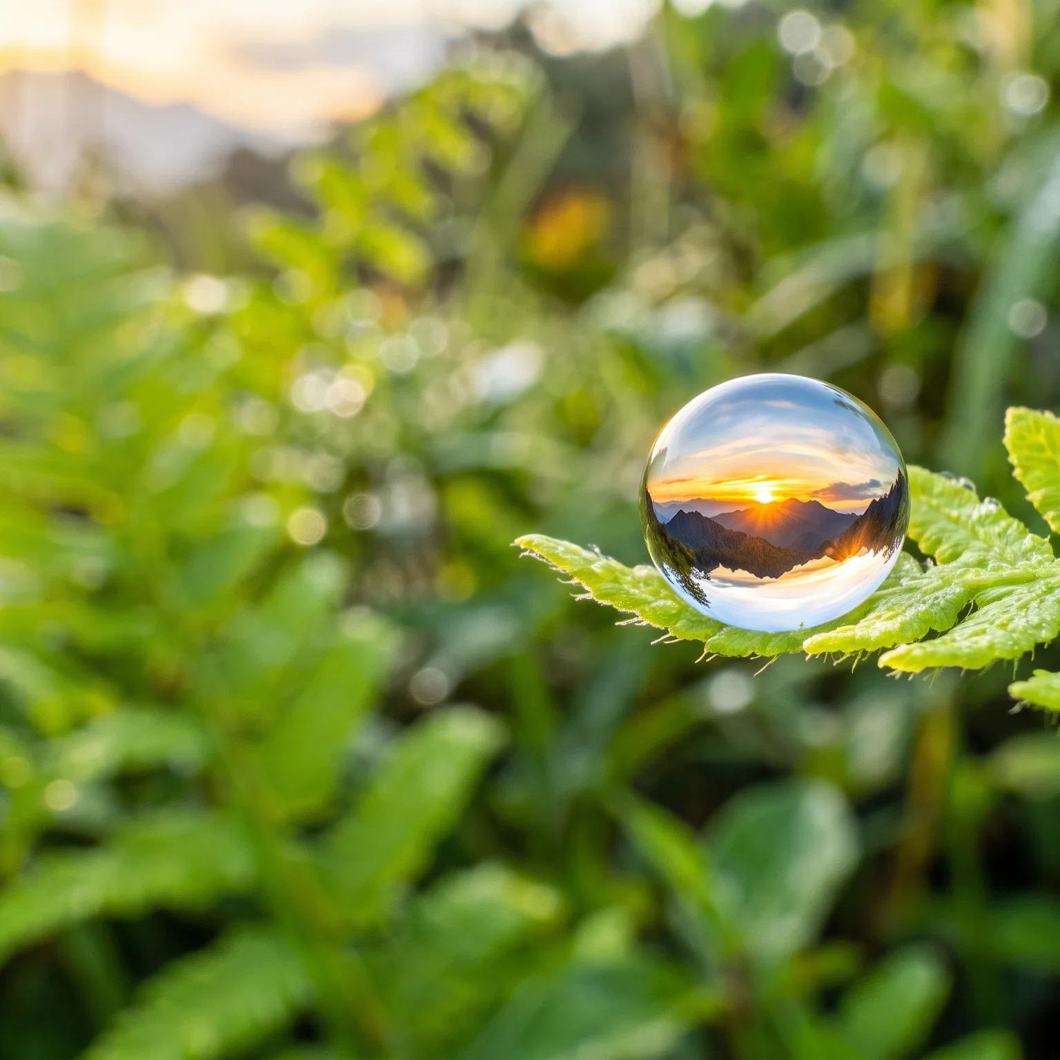 Divine Refraction in a Dewdrop