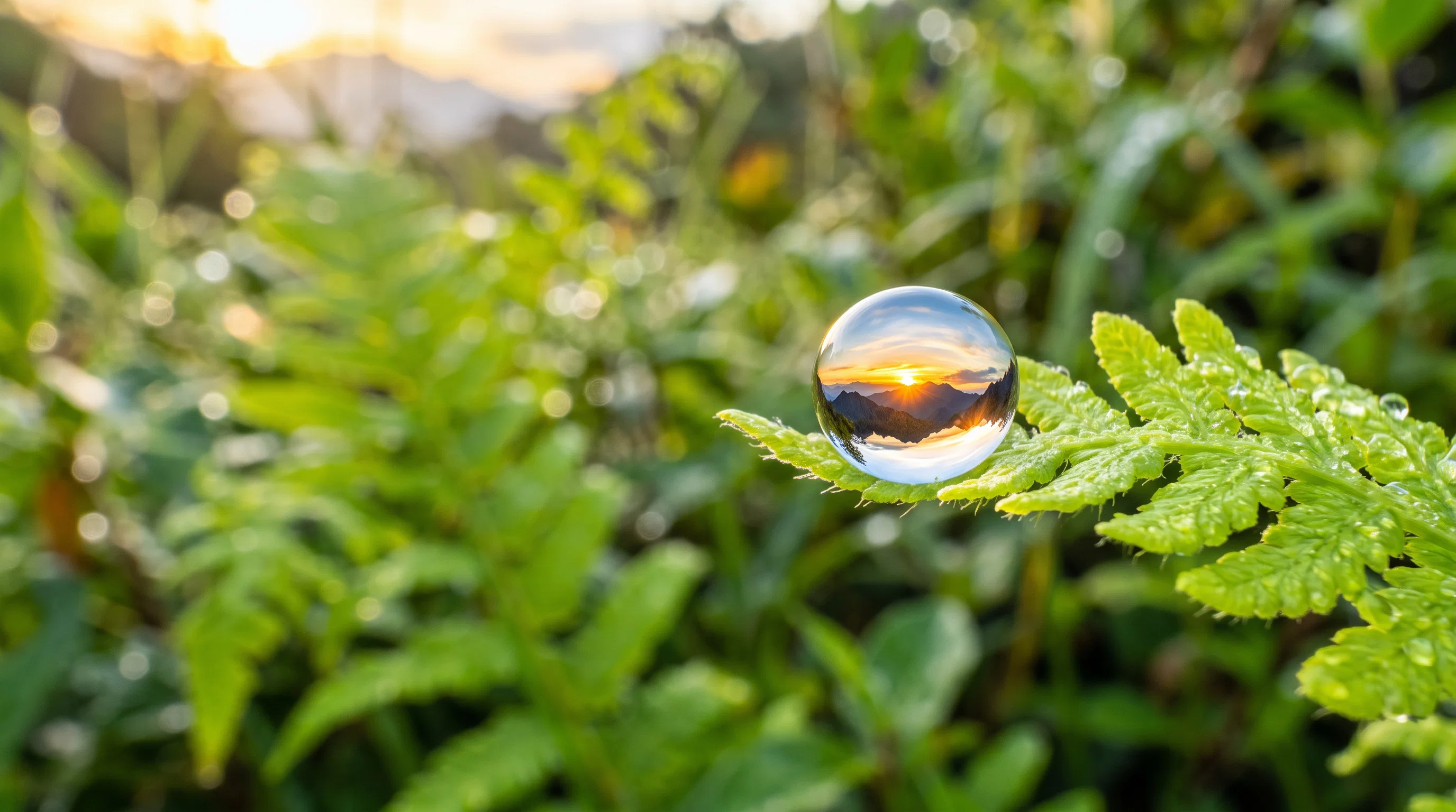 Divine Refraction in a Dewdrop