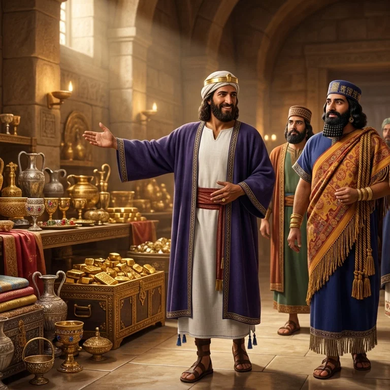 King Hezekiah Reveals the Royal Treasures