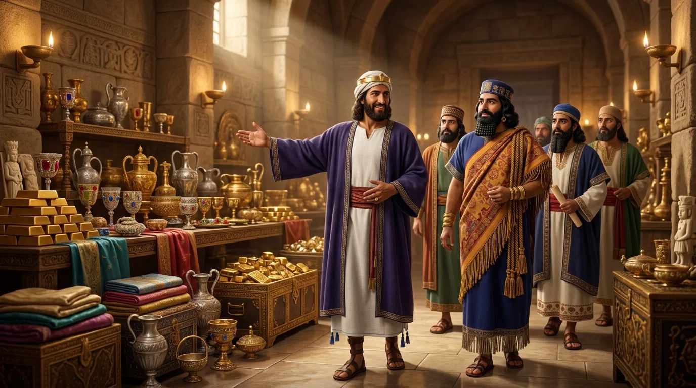 King Hezekiah Reveals the Royal Treasures