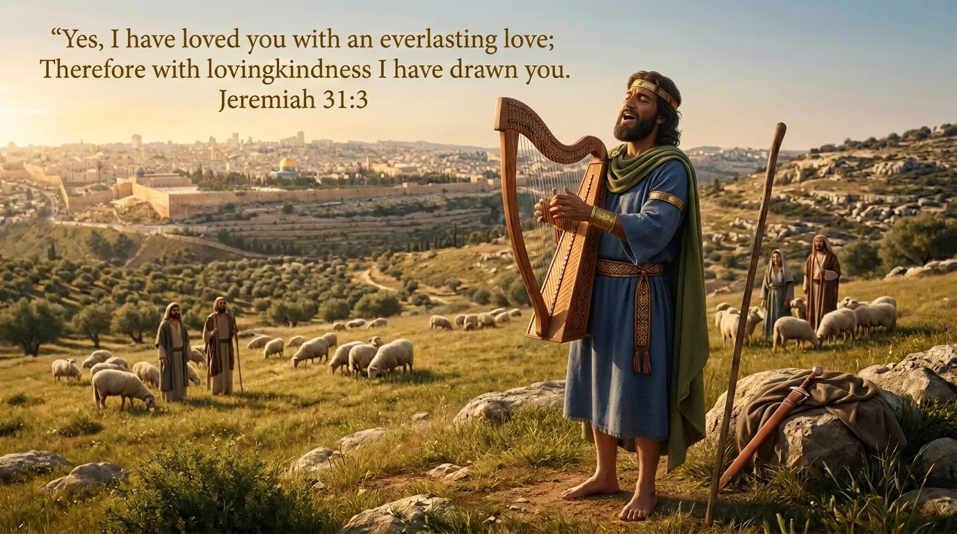King David Worshipping in the Fields